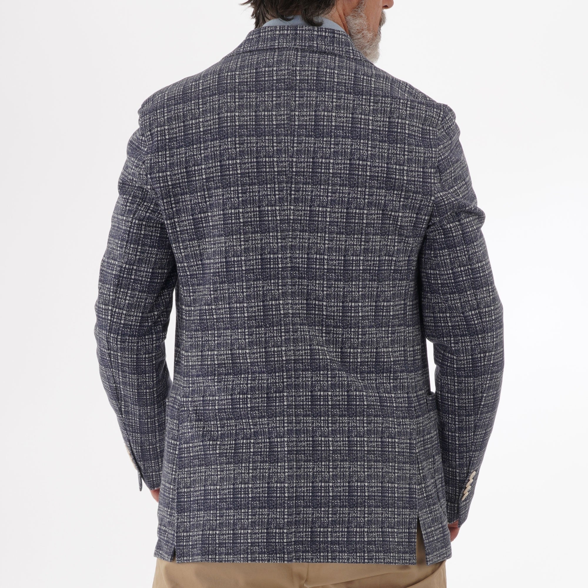 Circolo 1901 Blue & White Checked Blazer