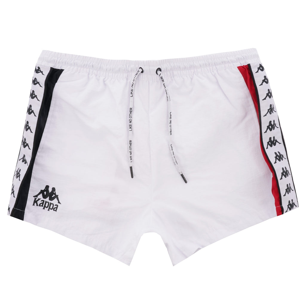 Kappa Authentic Baten Swim Shorts - White