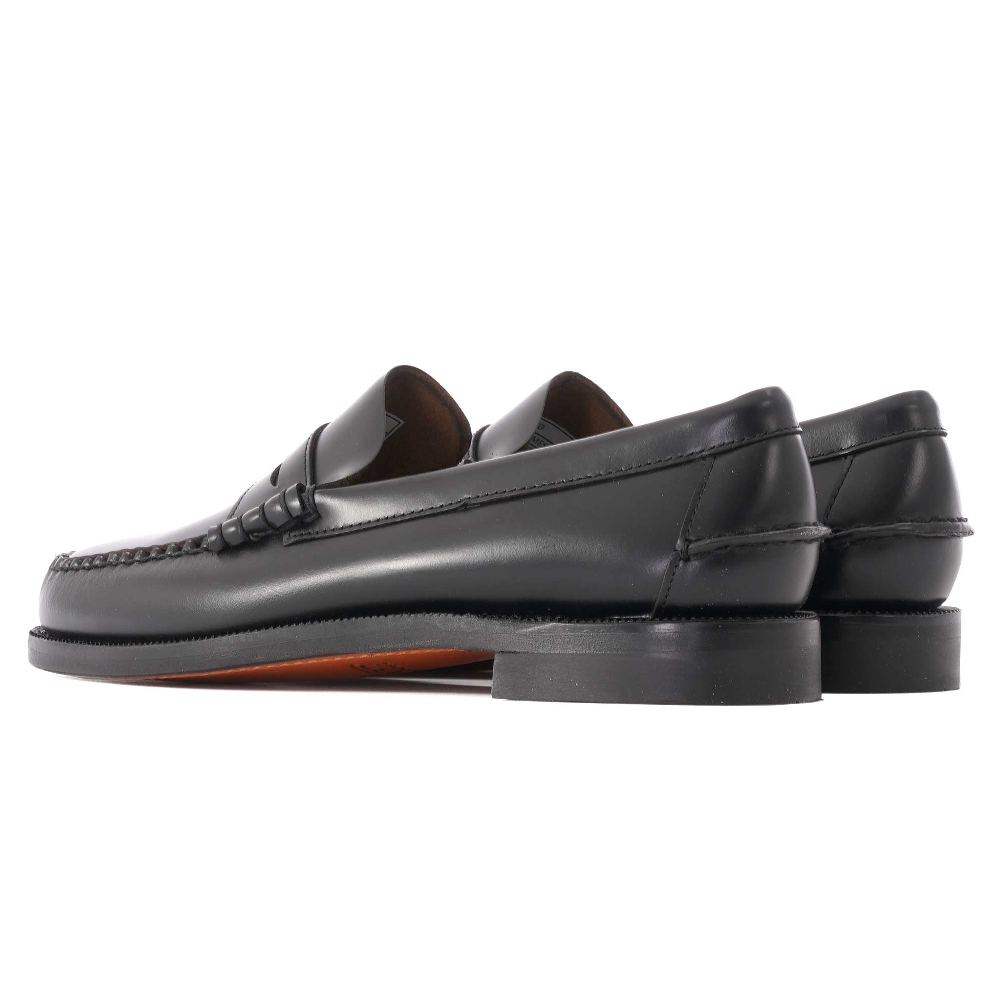Sebago Classic Dan Leather Loafers - Black