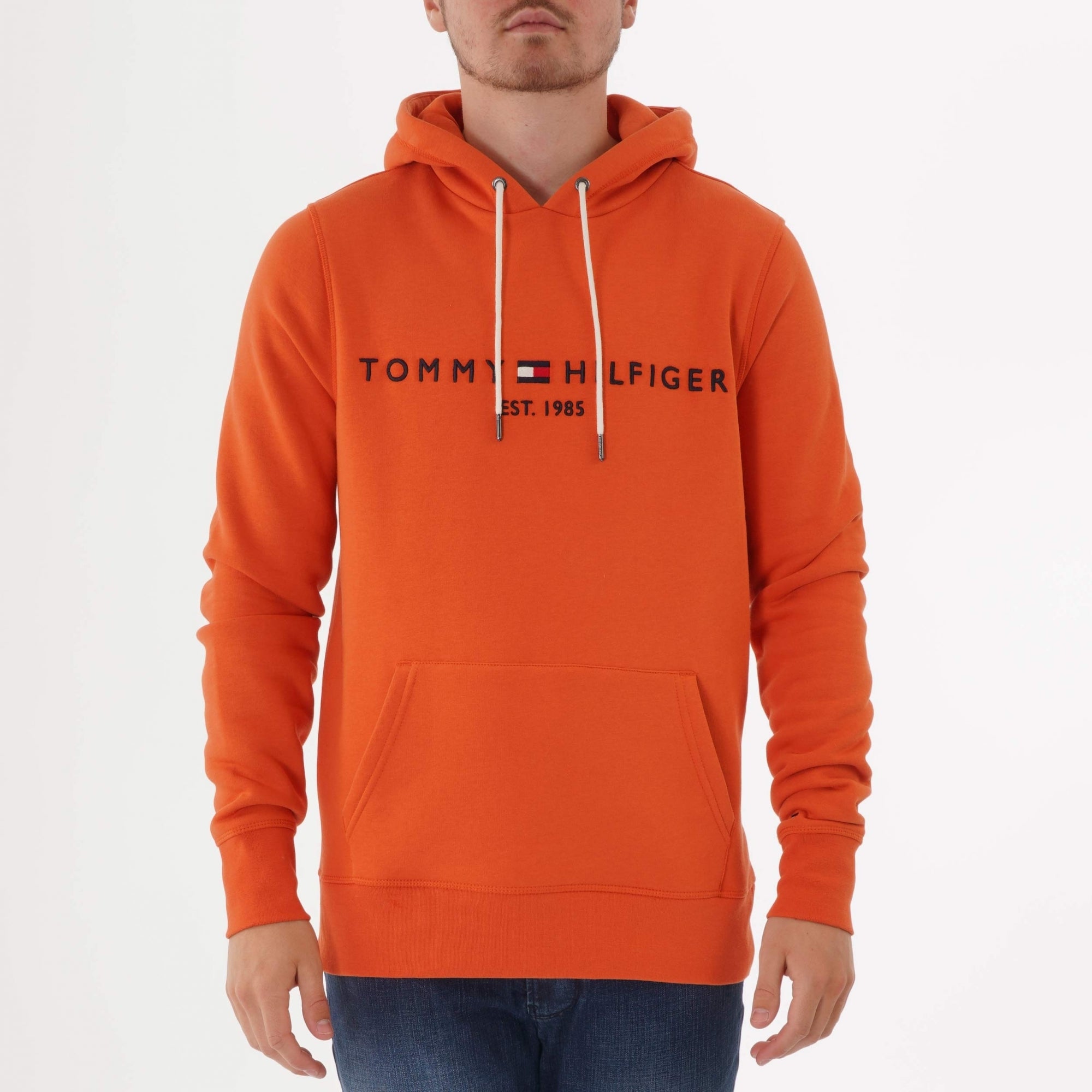 Tommy Hilfiger Tommy Logo Hoodie - Orange Rust