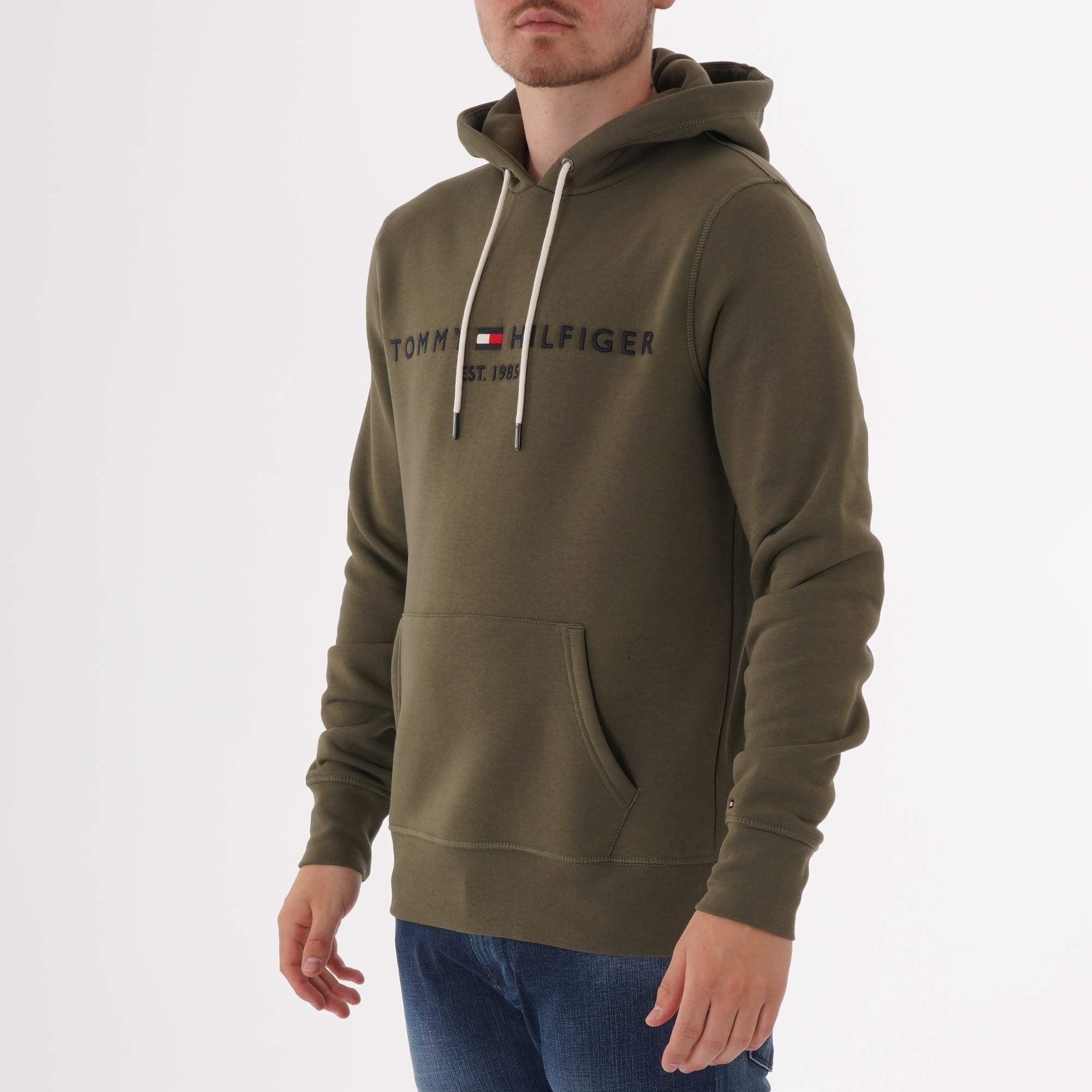 Tommy Hilfiger Tommy Logo Hoodie - Grape Leaf