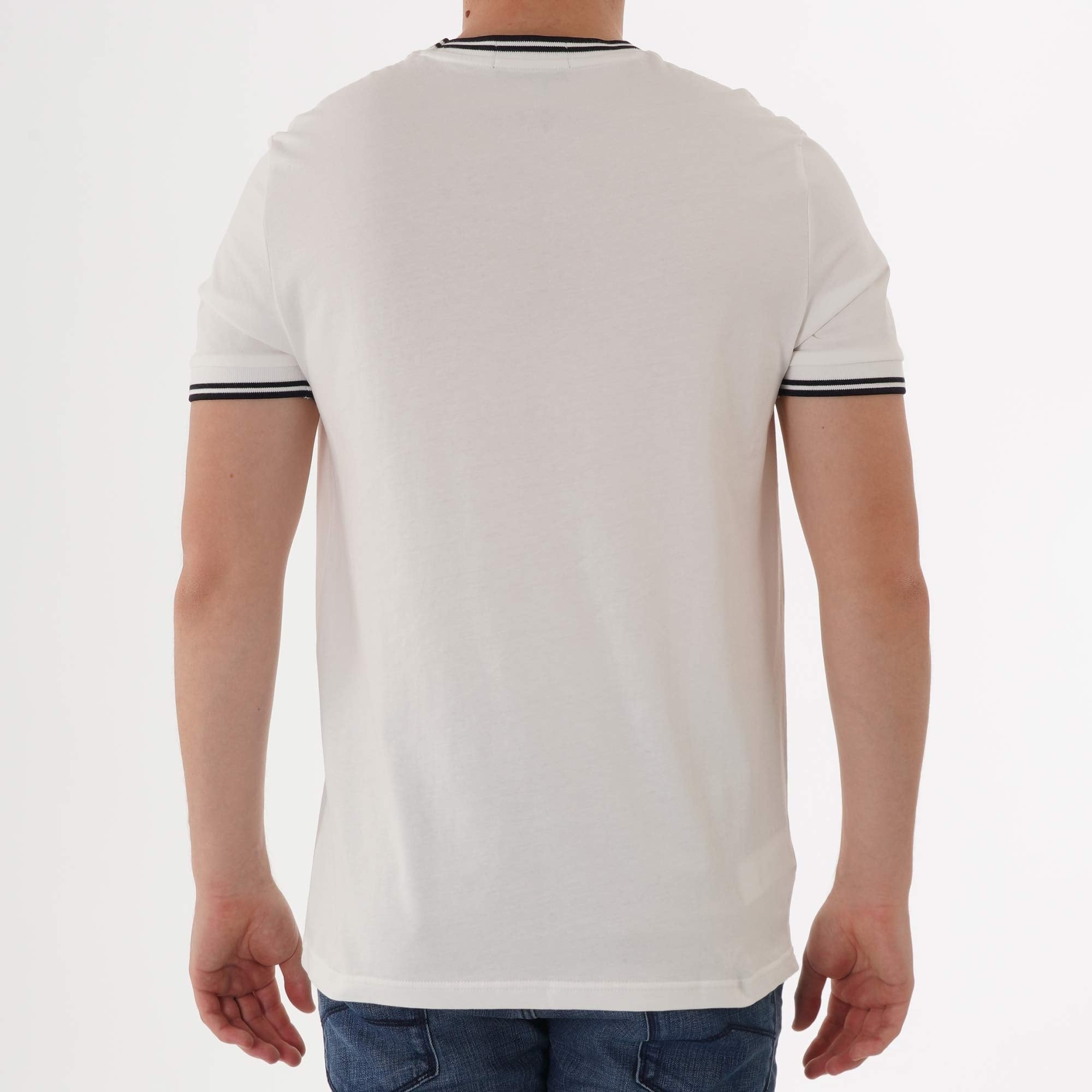 Fred Perry Twin Tipped T-Shirt - Snow White