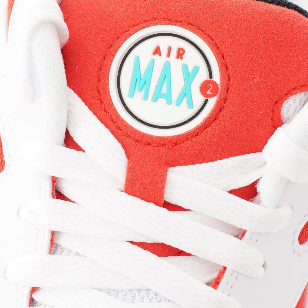 Nike Air Max2 Light - White, Black & Habanero Red