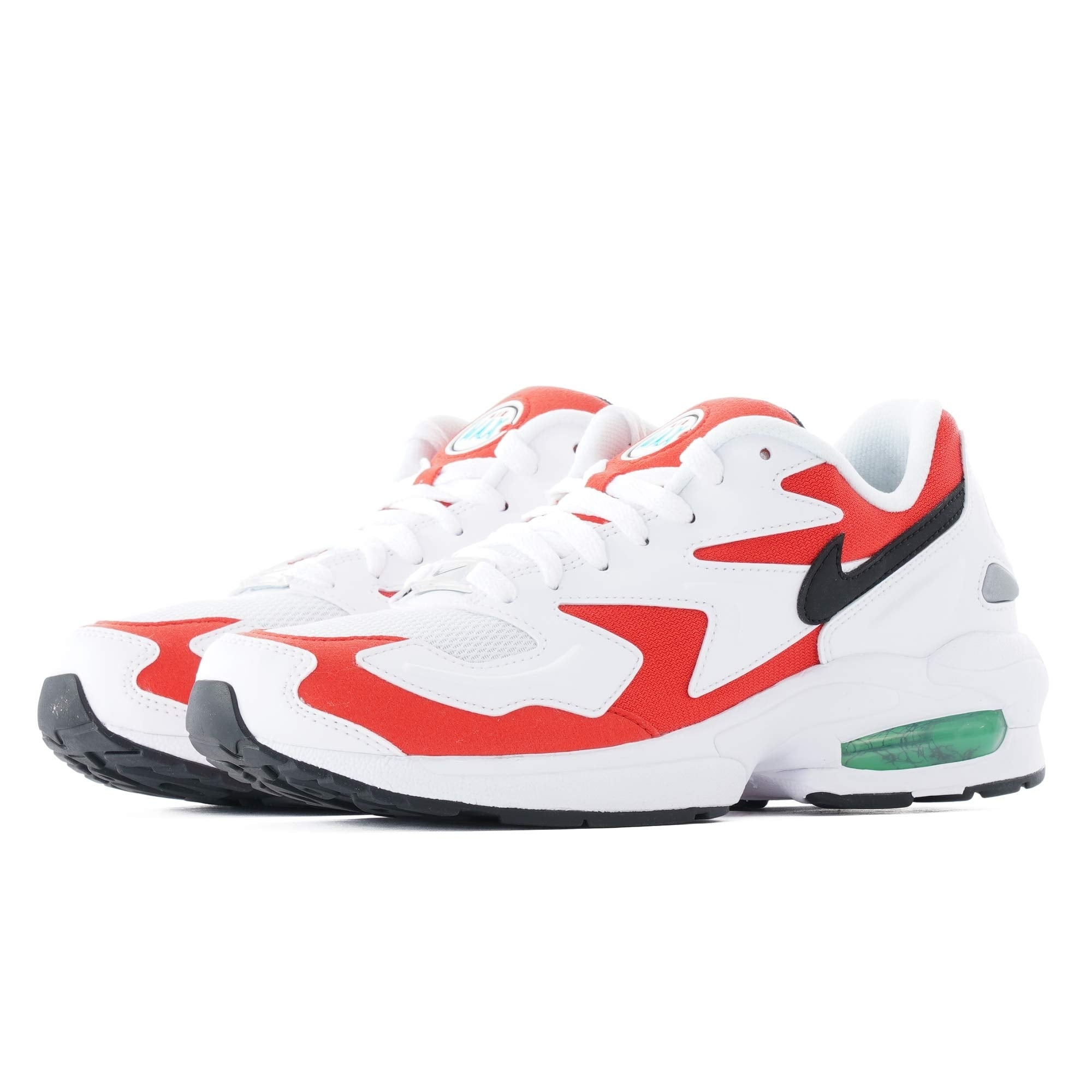 Nike Air Max2 Light - White, Black & Habanero Red