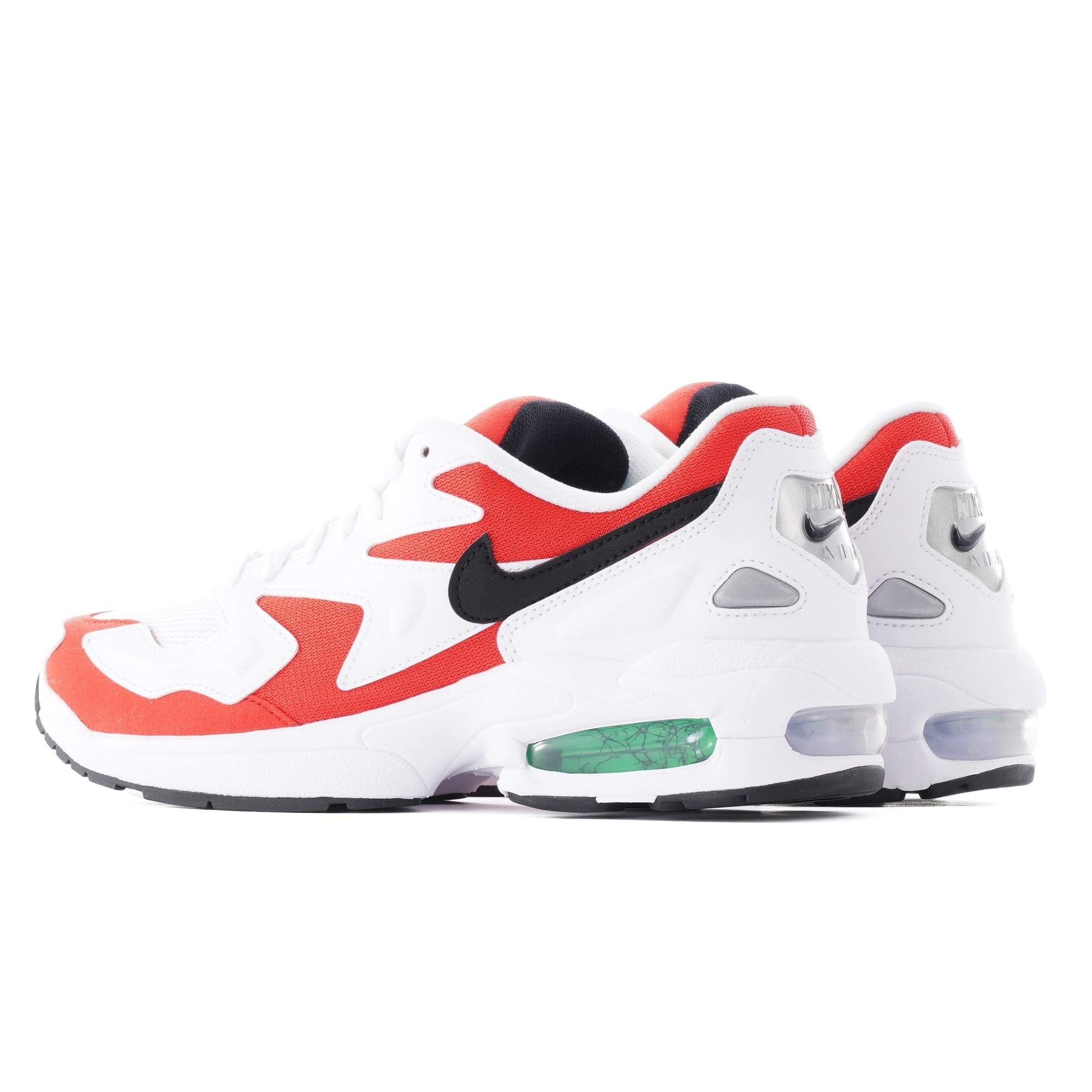 Nike Air Max2 Light - White, Black & Habanero Red