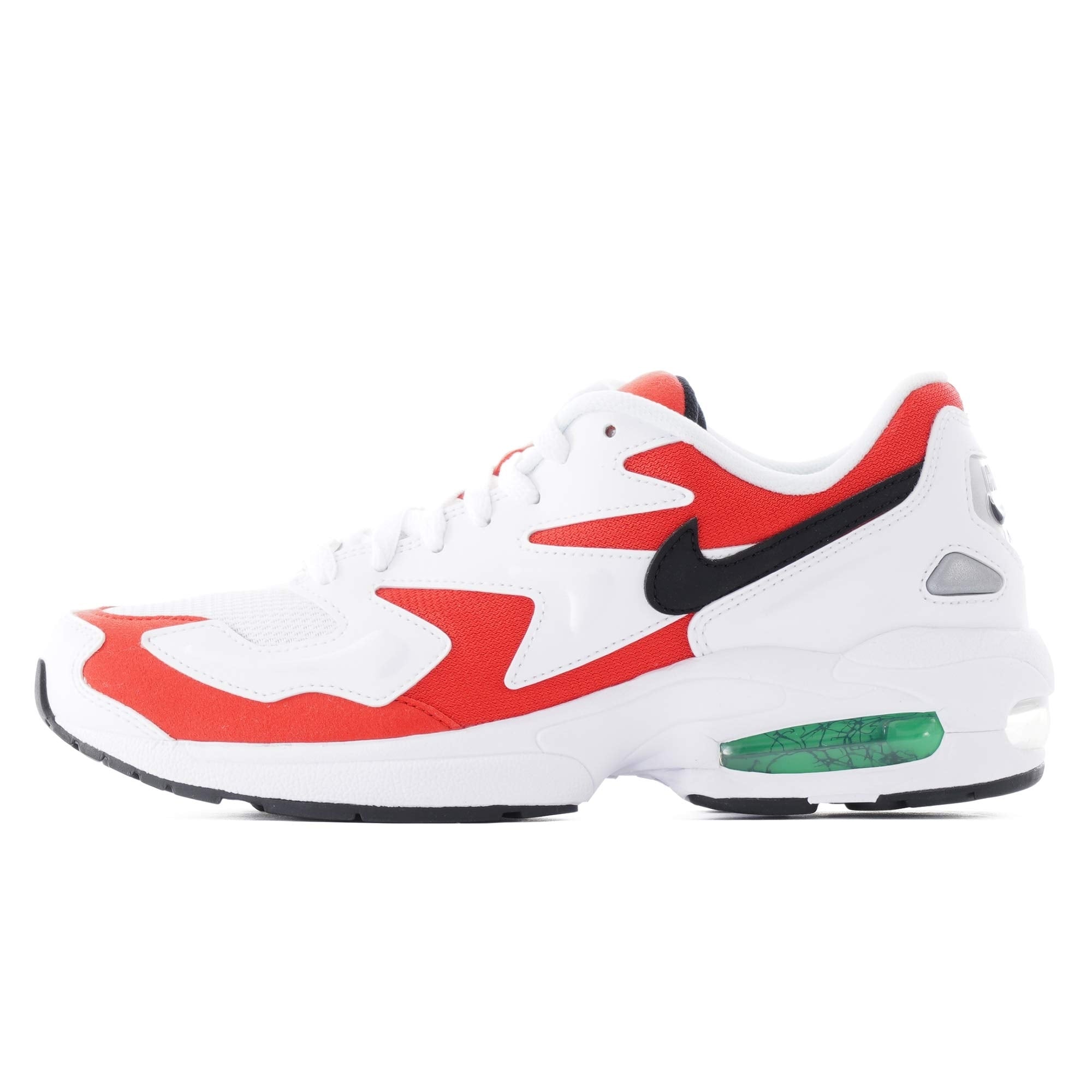 Nike Air Max2 Light - White, Black & Habanero Red