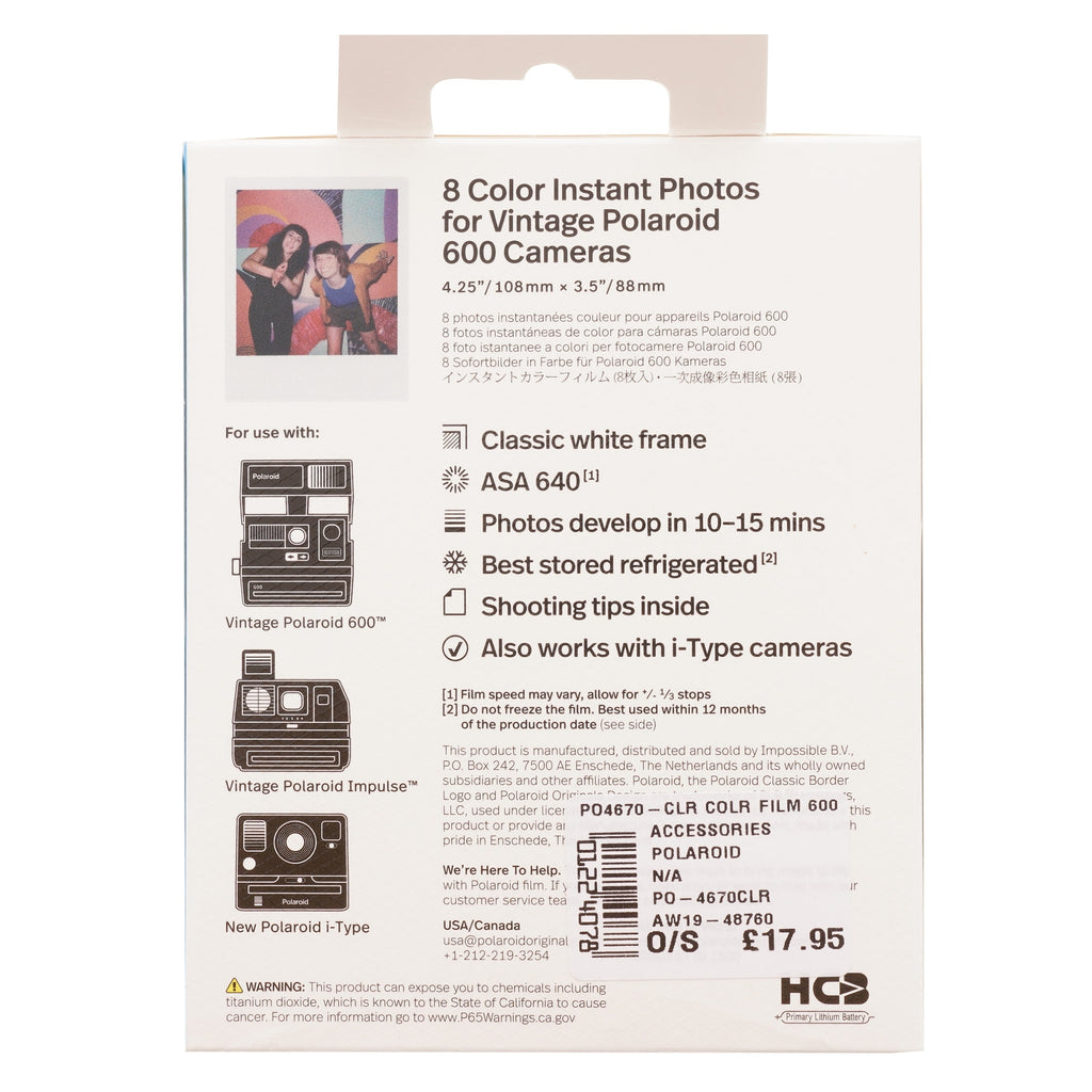Polaroid Color 600 Film