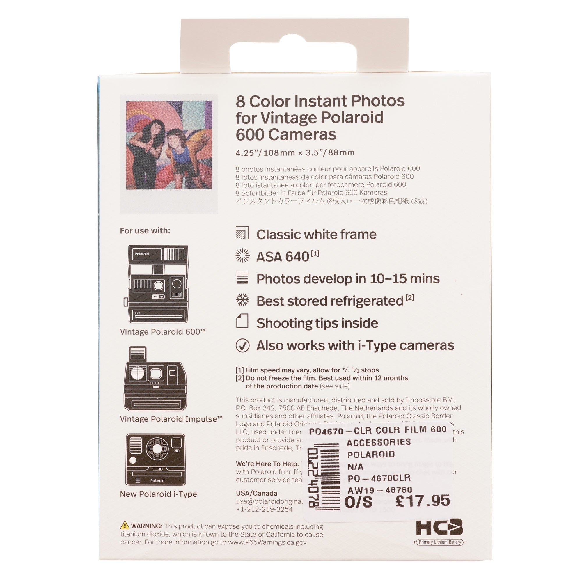 Polaroid Color 600 Film