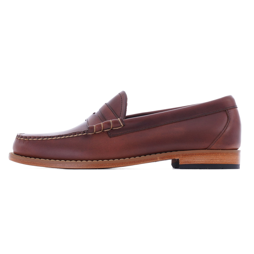 G.H. Bass Weejun Larson Burnished Leather Loafer - Chestnut