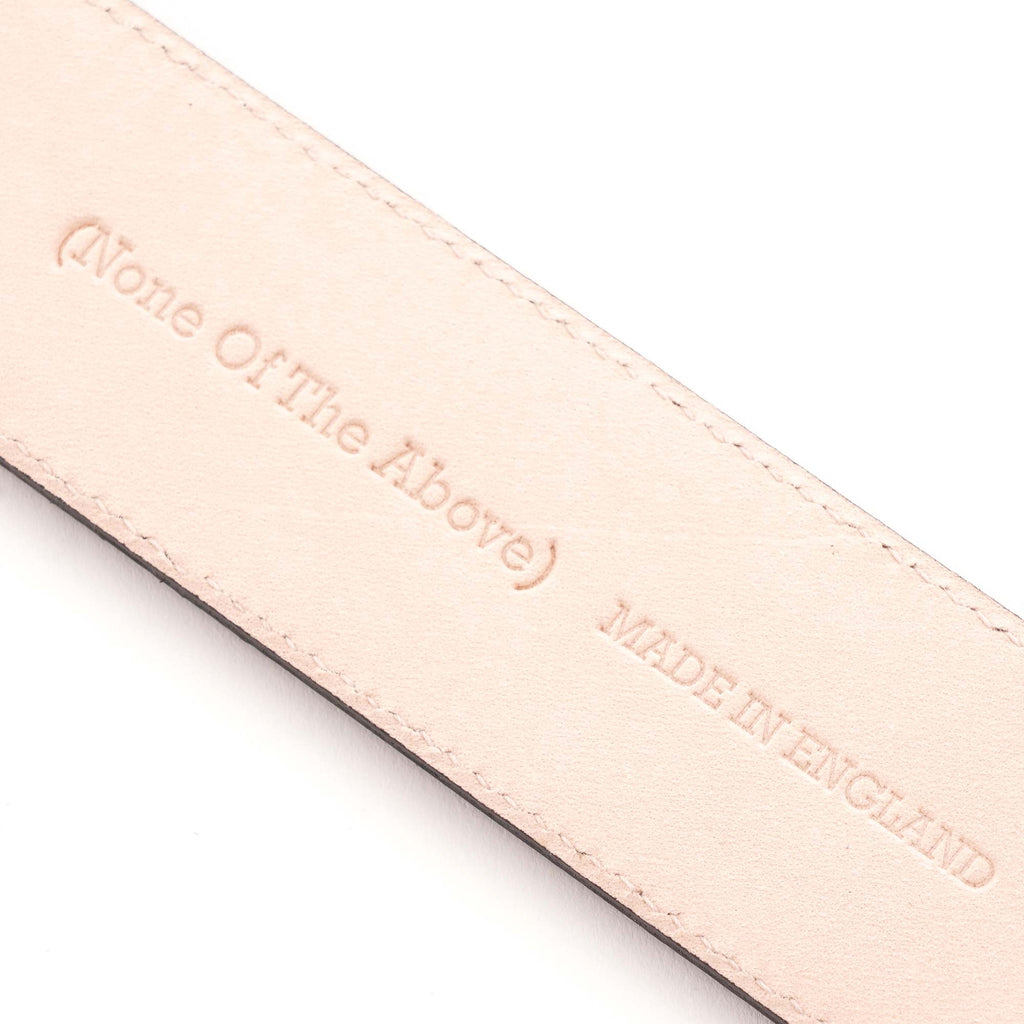 None Of The Above Leather Belt - Atlantic Blue - Made in England