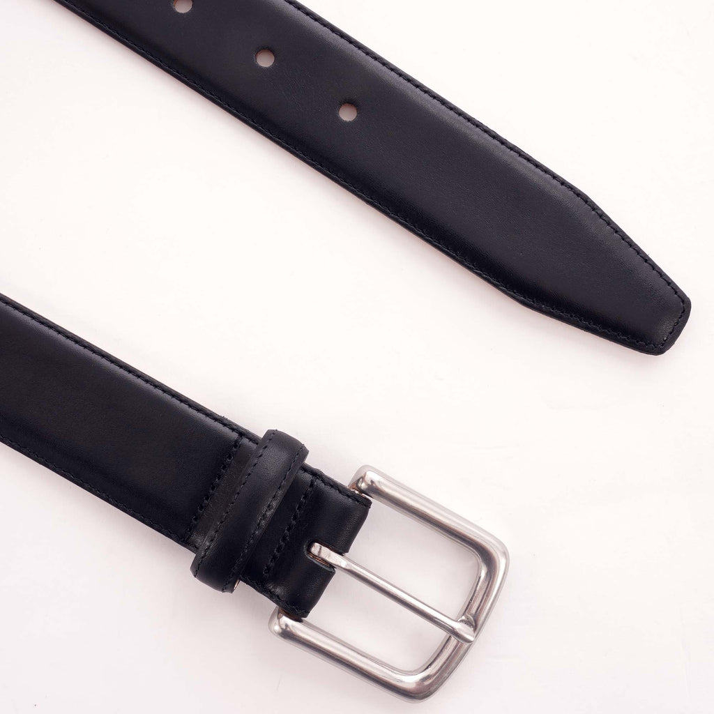 None Of The Above Leather Belt - Atlantic Blue - Made in England