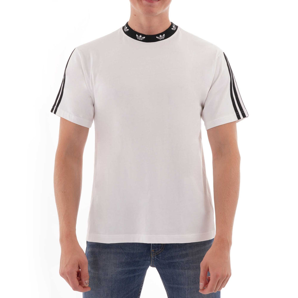 Adidas Originals Trefoil Ribbed T-Shirt - White