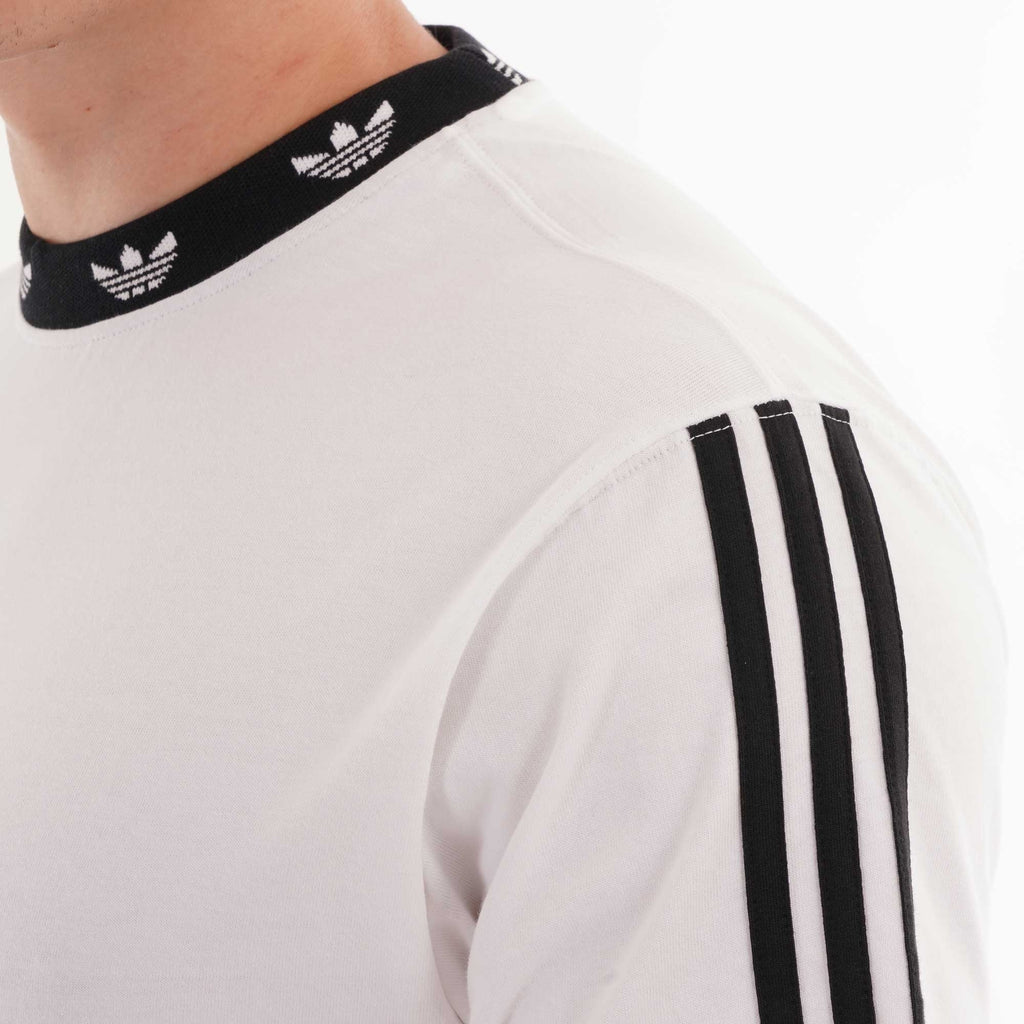 Adidas Originals Trefoil Ribbed T-Shirt - White