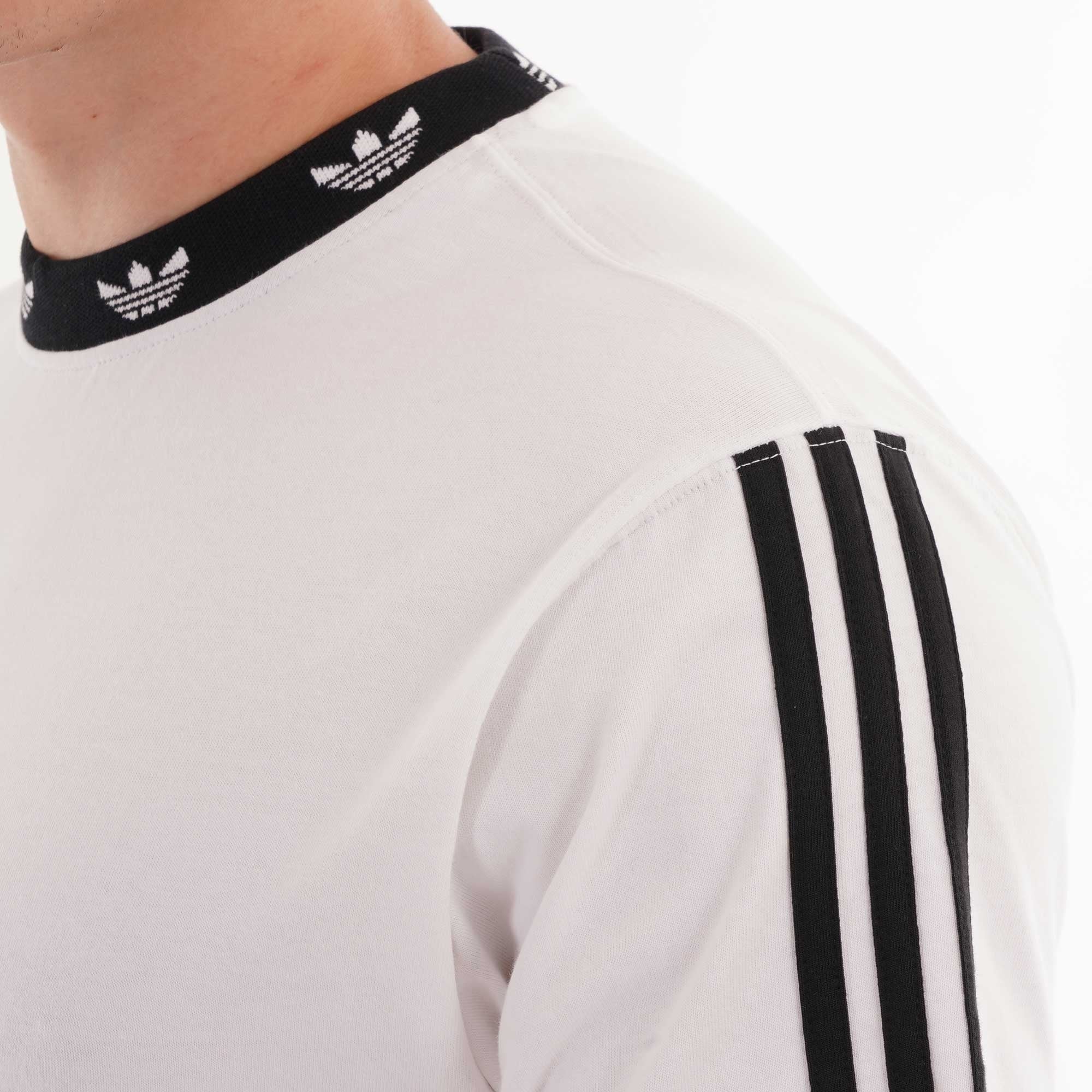 Adidas Originals Trefoil Ribbed T-Shirt - White