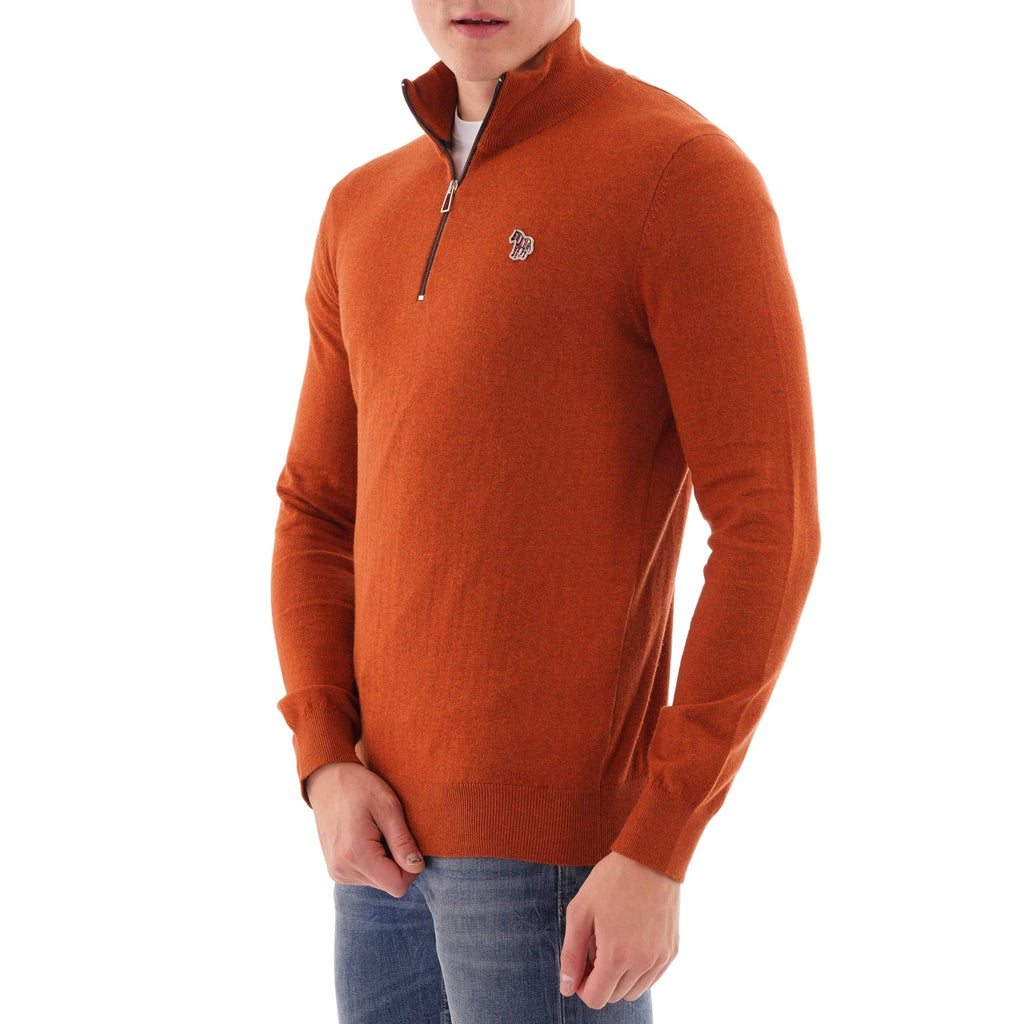 Paul Smith Pullover Zip Neck Knitwear - Hazel