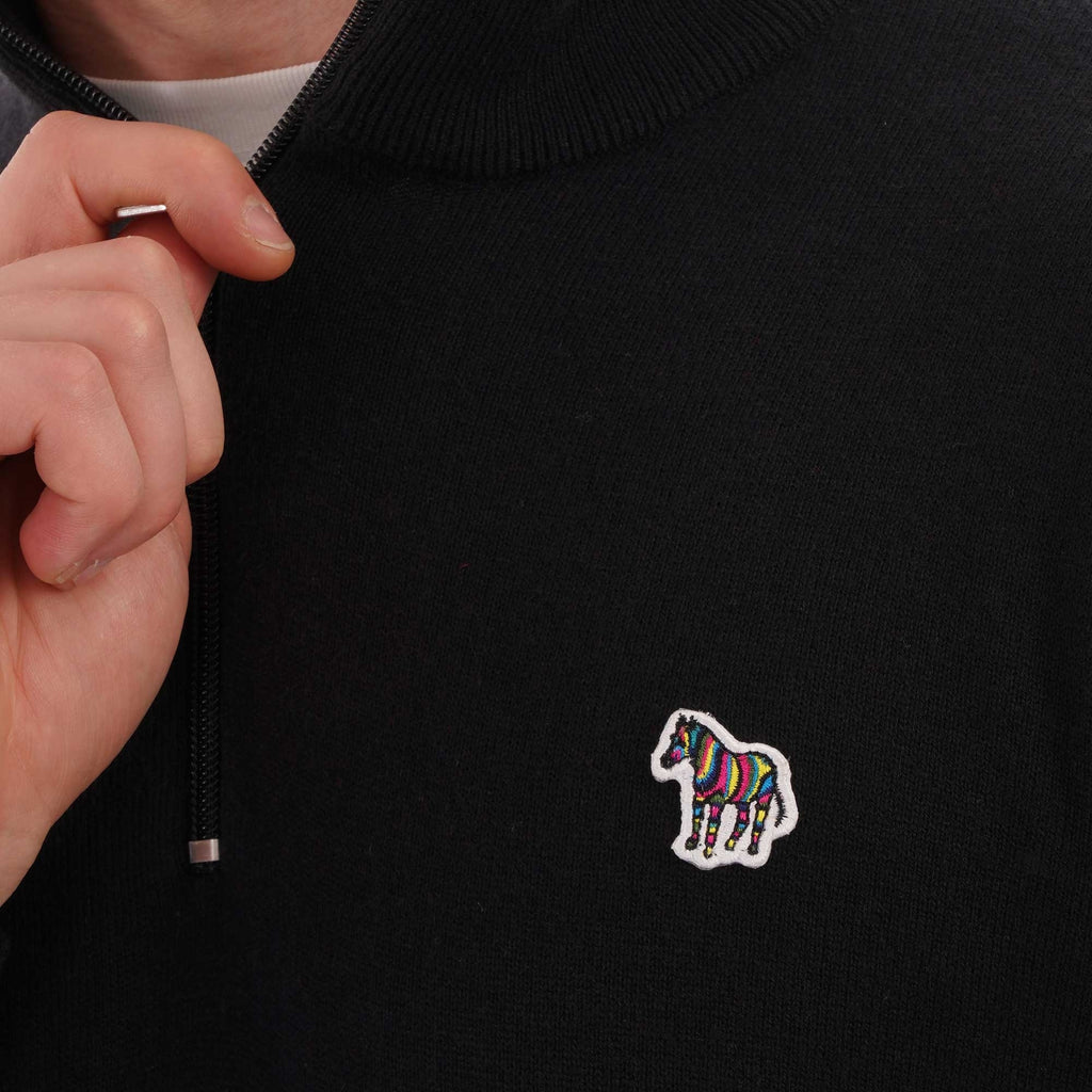 Paul Smith Pullover Zip Neck Knitwear - Black