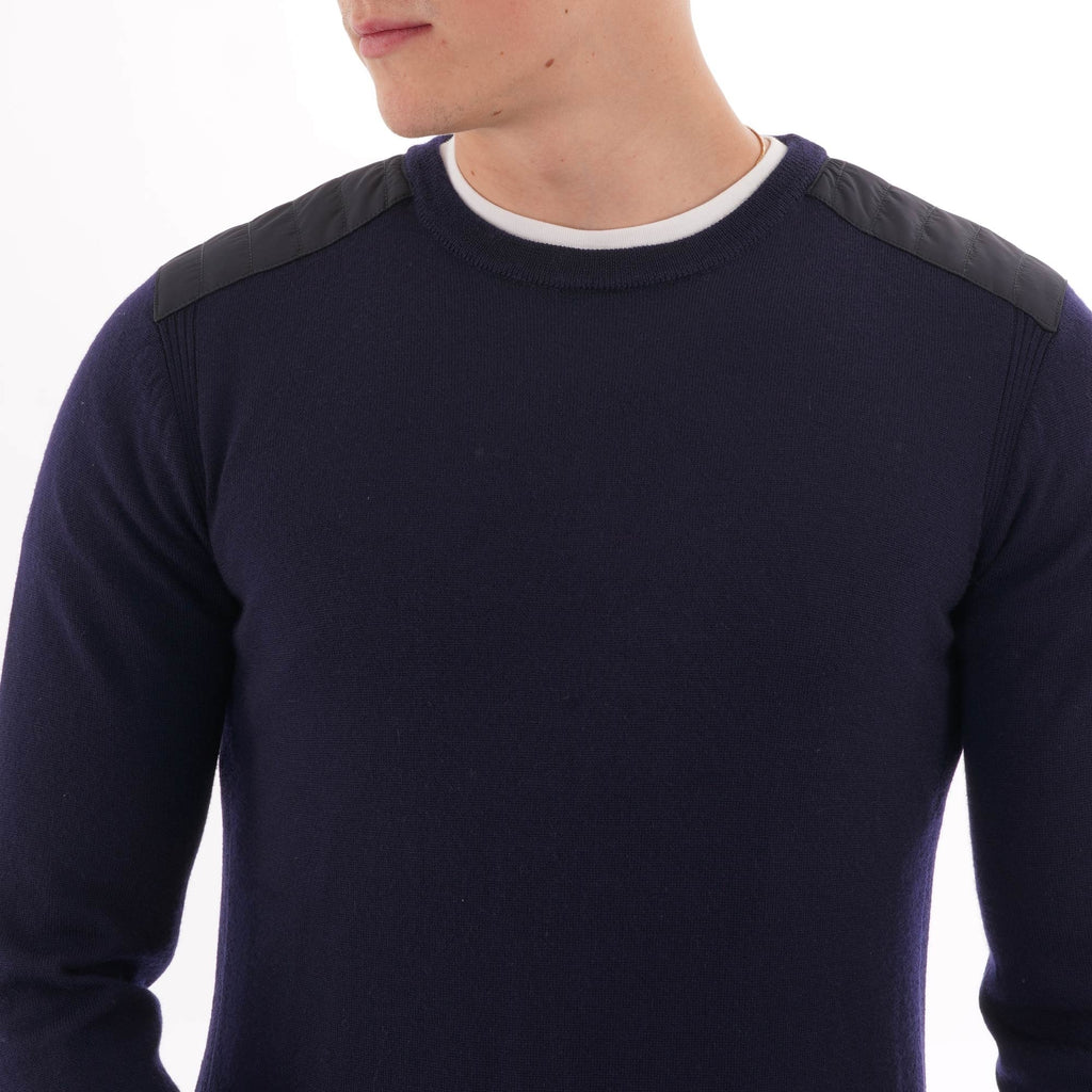 Belstaff Kerrigan Crew Neck Jumper - Washed Navy