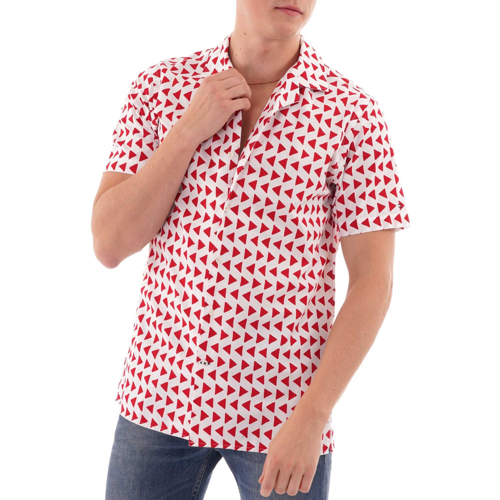 Tommy Hilfiger Tommy Hilfger Bold Geo shirt - White/Red