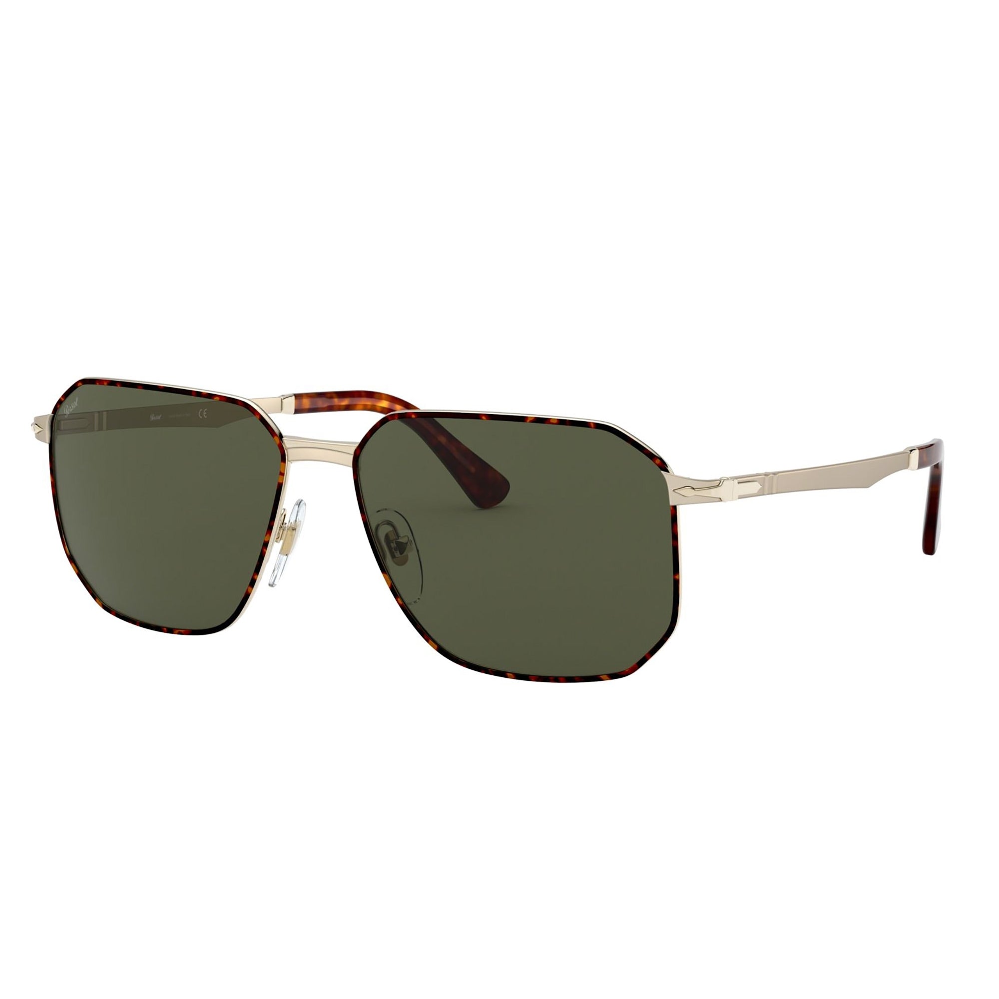 Persol Square Sunglasses - Gold/Green