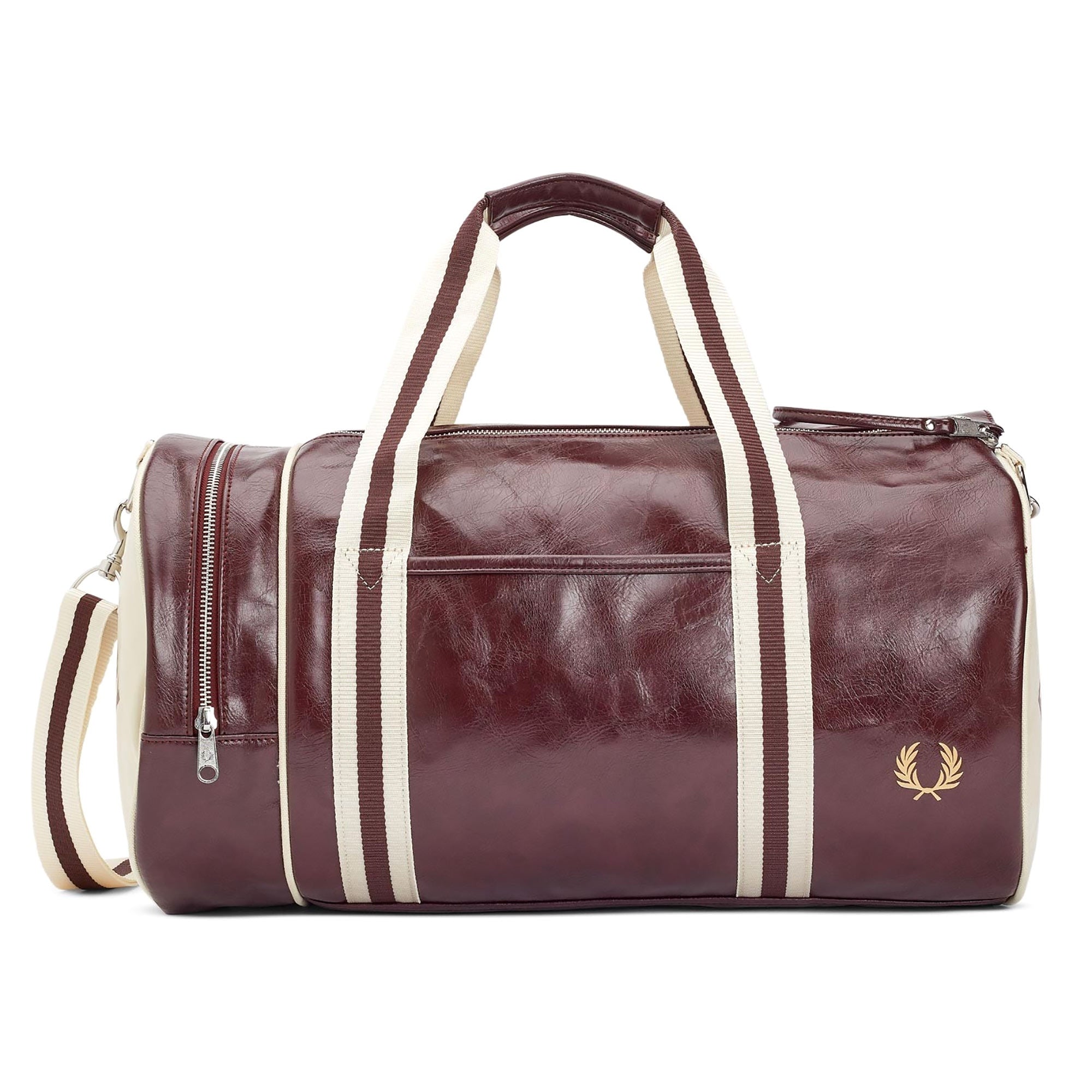 Fred Perry Barrel bag - Tan/Red