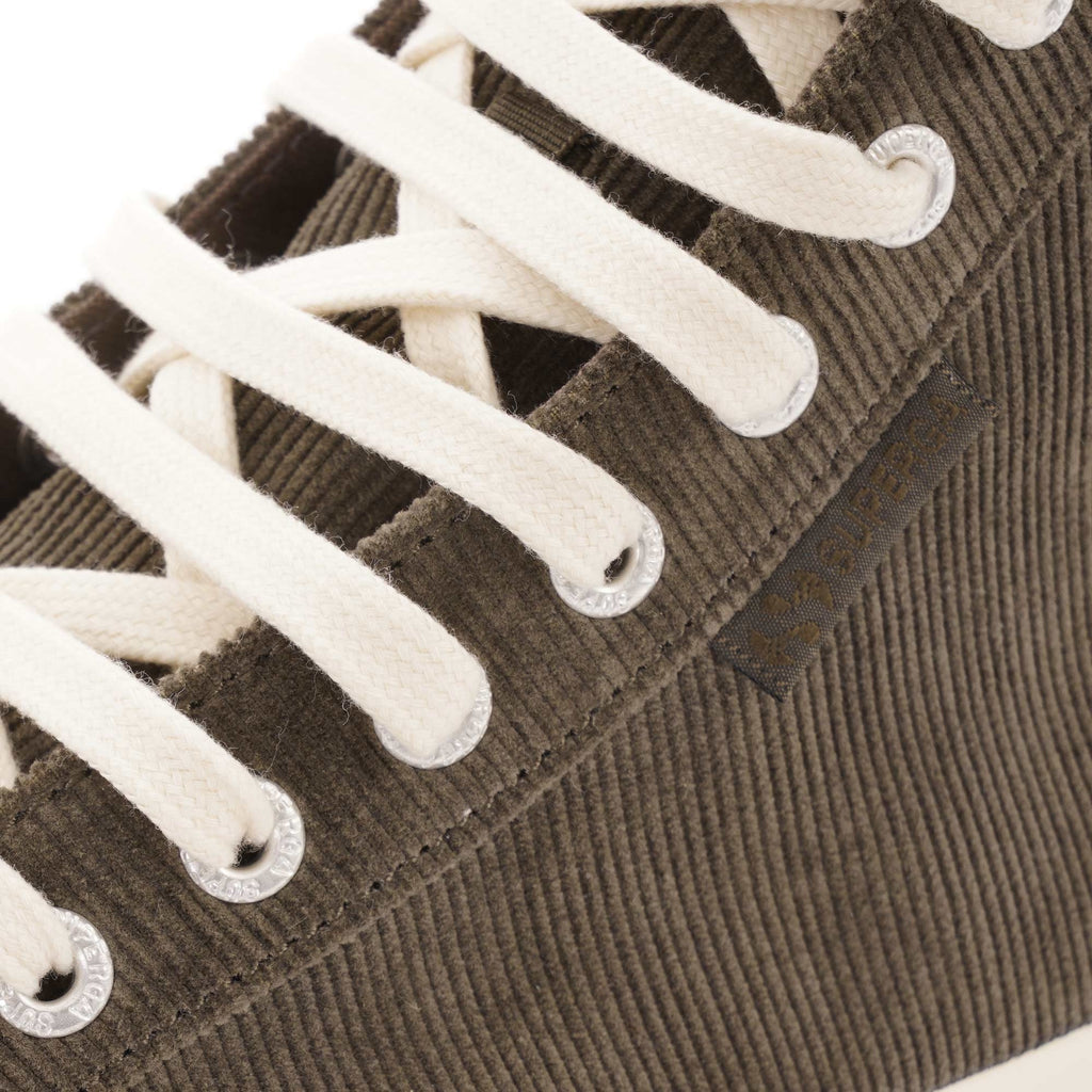 Superga 2473 Corduroy Trainers - Military Green