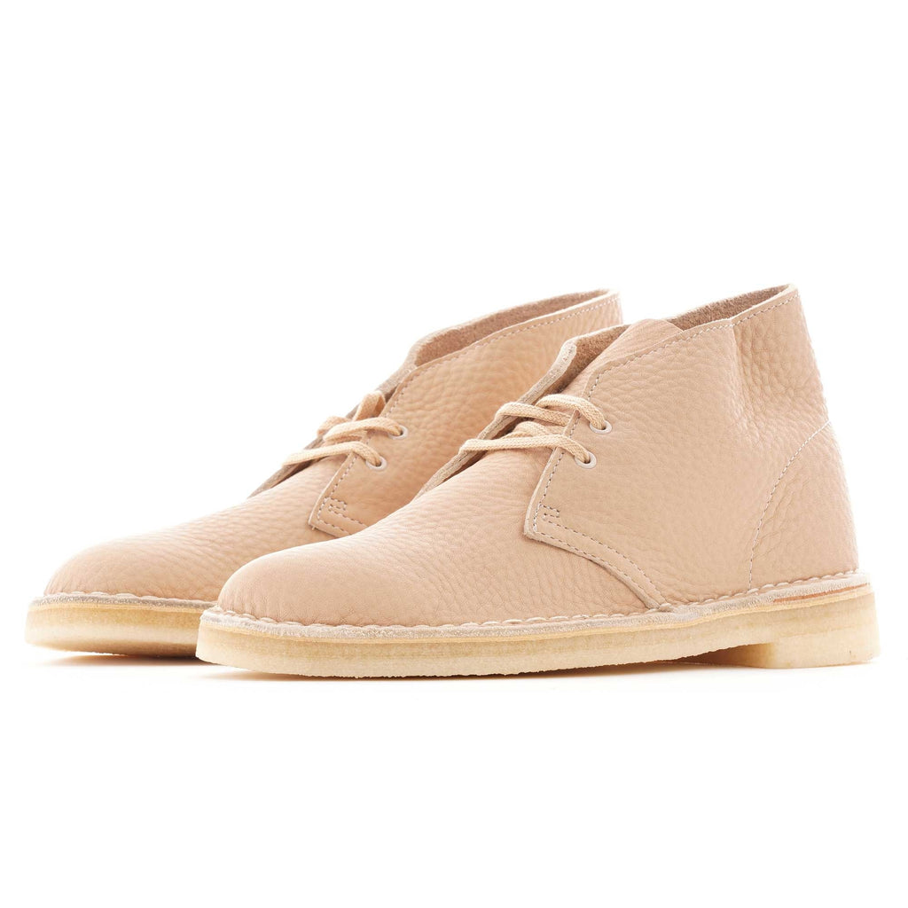Clarks Originals Desert Boot - Off White Leather