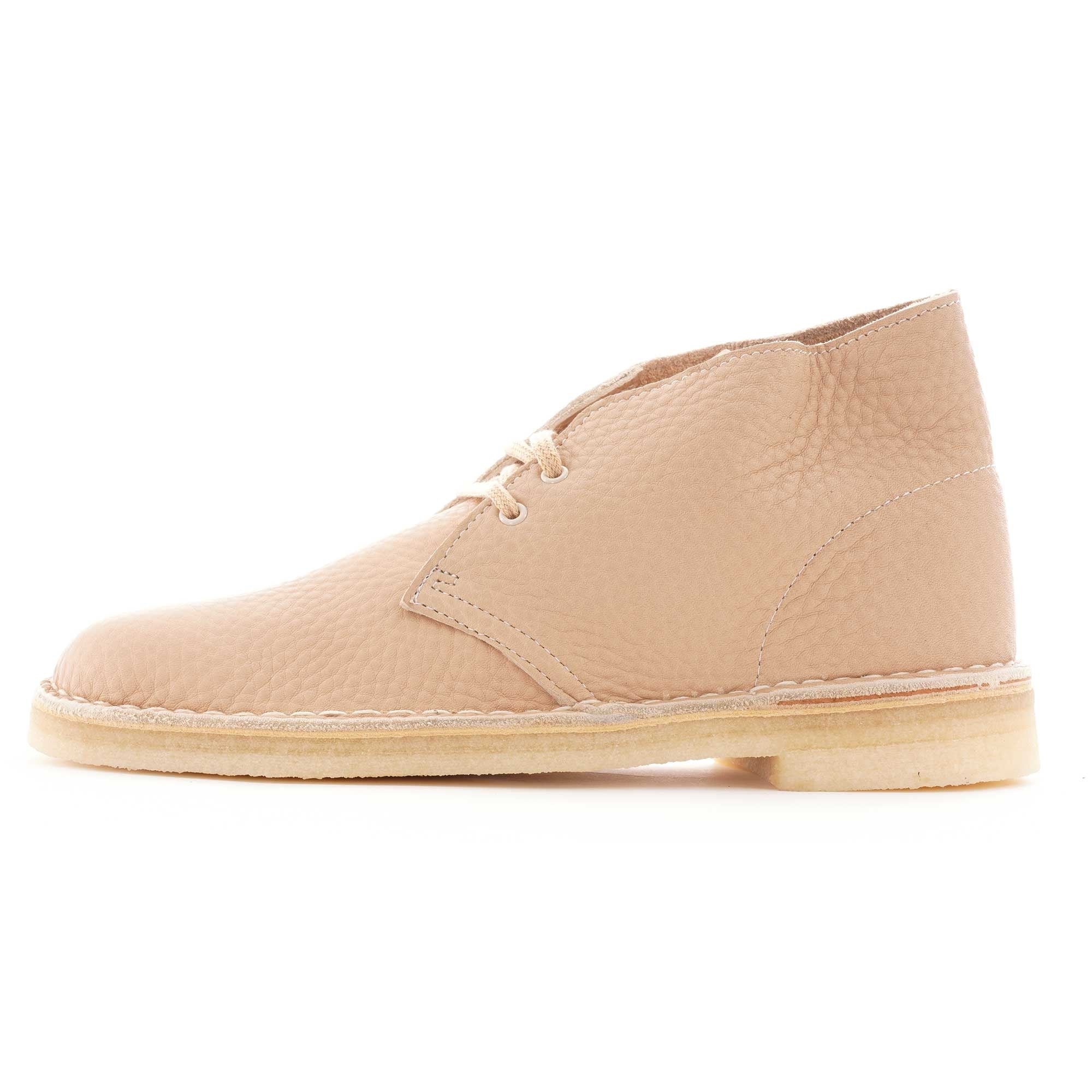 Clarks Originals Desert Boot - Off White Leather