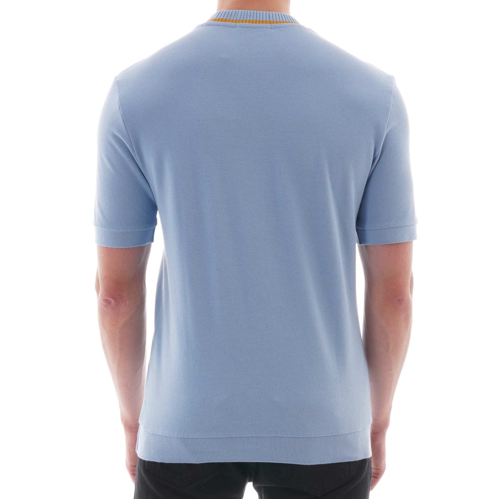 Fred Perry Reissues Crew Neck Pique T-Shirt - (Blue) Sky
