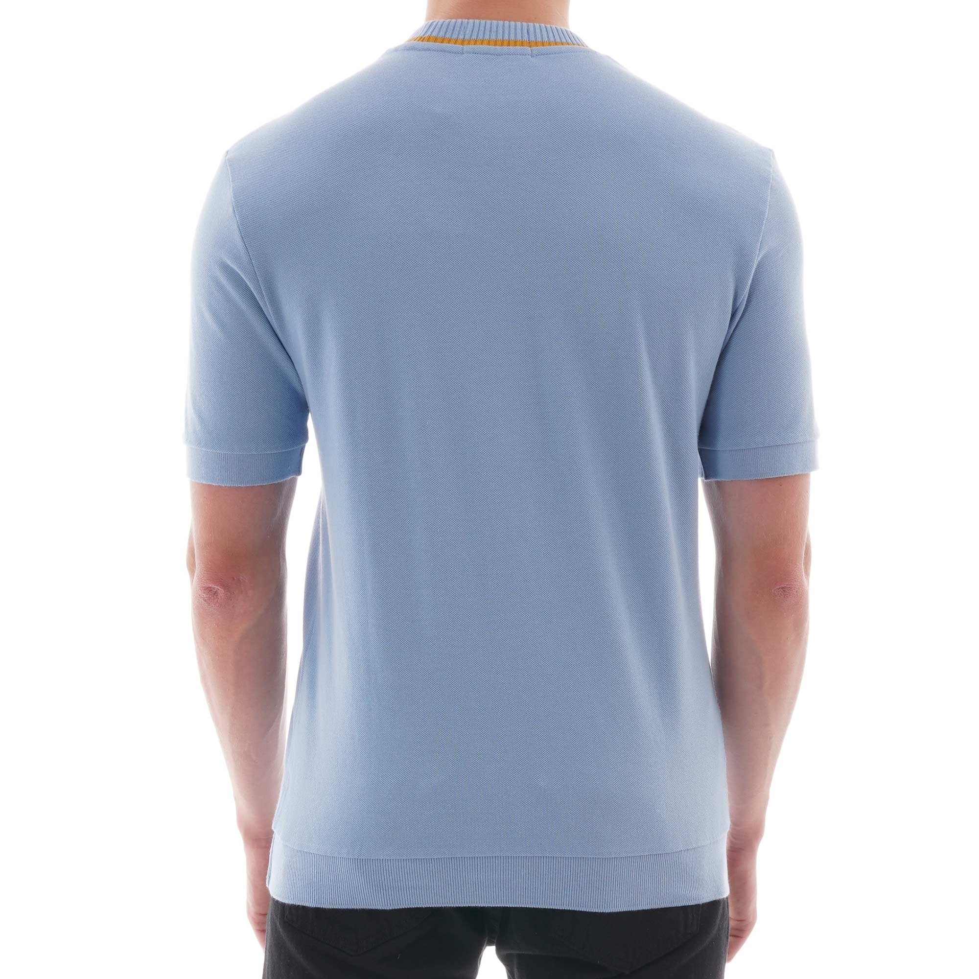 Fred Perry Reissues Crew Neck Pique T-Shirt - (Blue) Sky