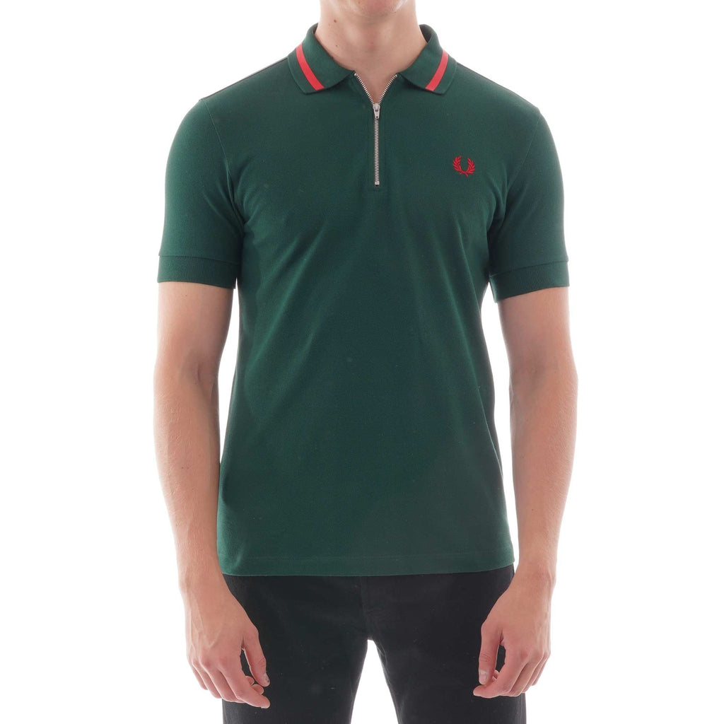 Fred Perry Vinyl Tipped Polo Shirt - Ivy