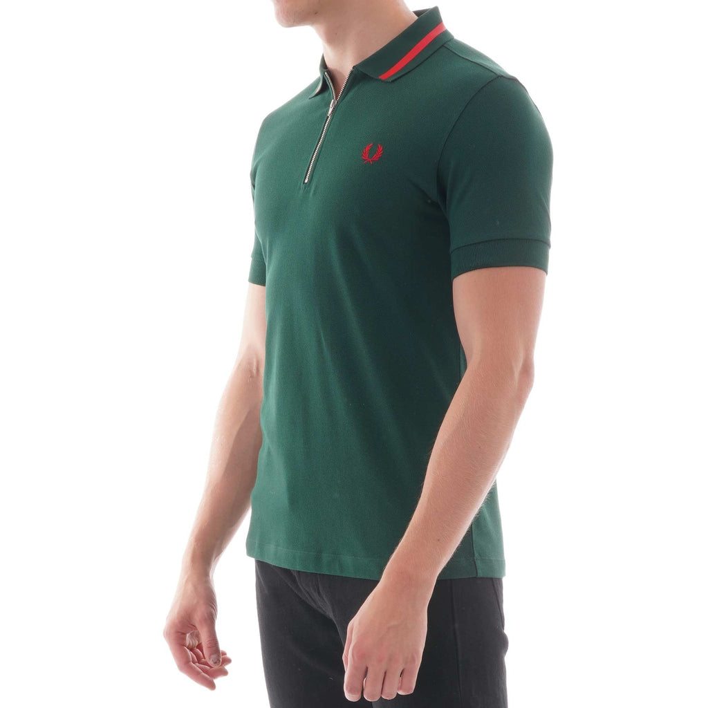 Fred Perry Vinyl Tipped Polo Shirt - Ivy