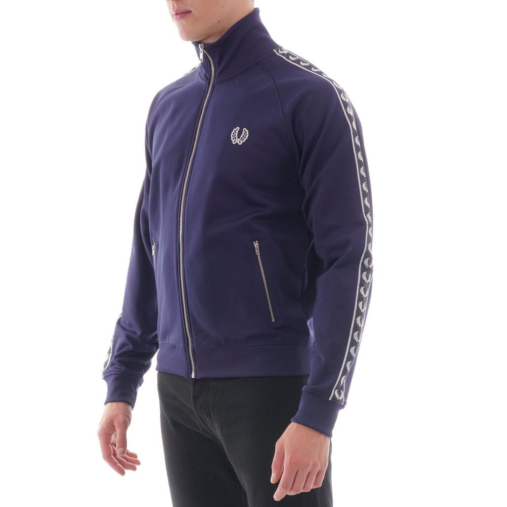 Fred Perry Reissues Sports Authentic Taped Track Jacket - Carbon Blue