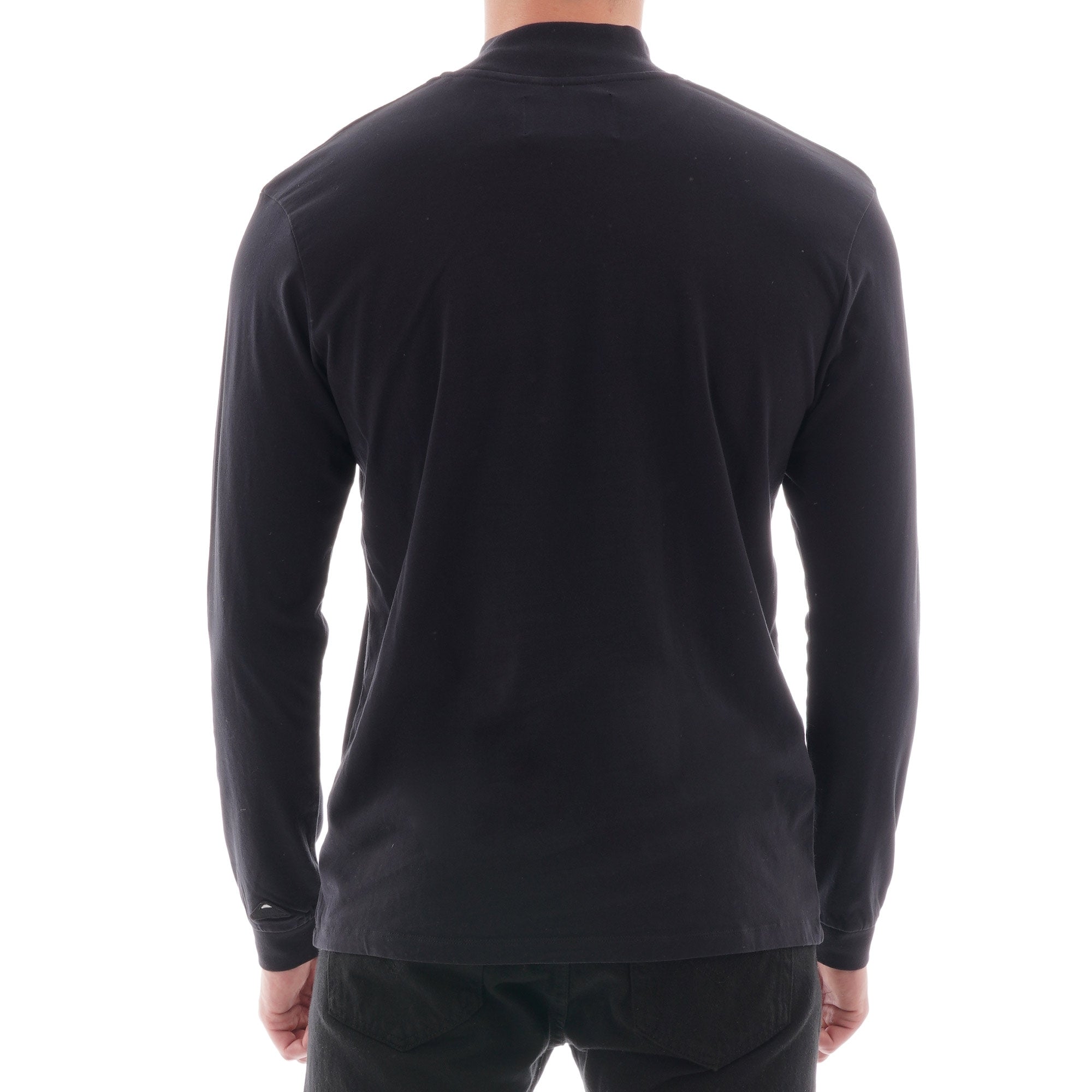 Edwin High Collar  T-shirt - Black