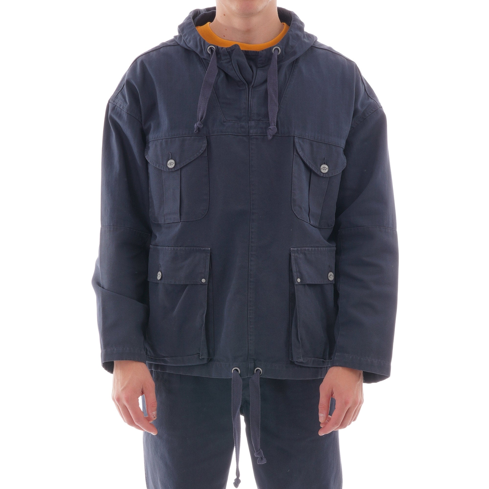 Nigel Cabourn Amy Smock Jacket - Black Navy