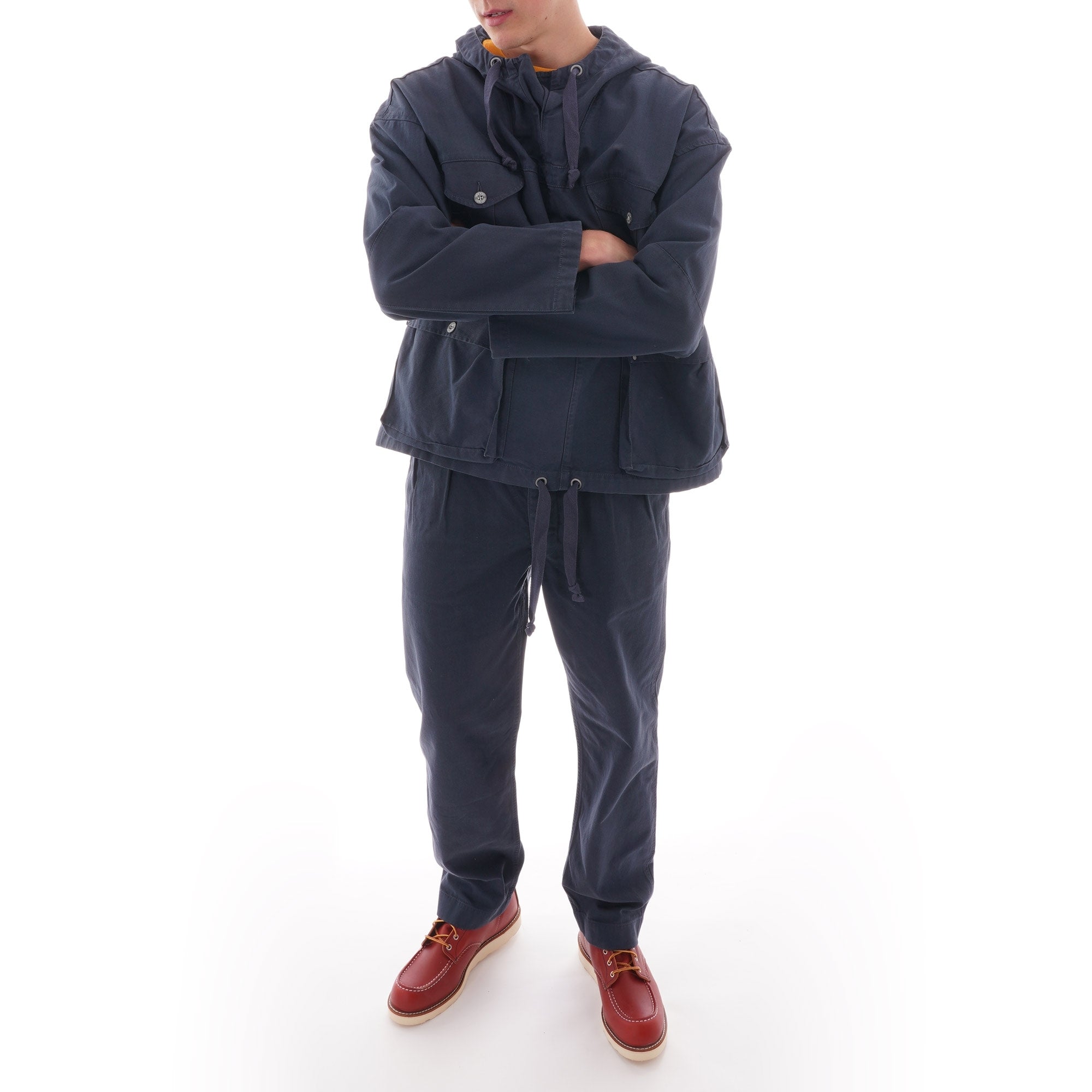Nigel Cabourn Amy Smock Jacket - Black Navy