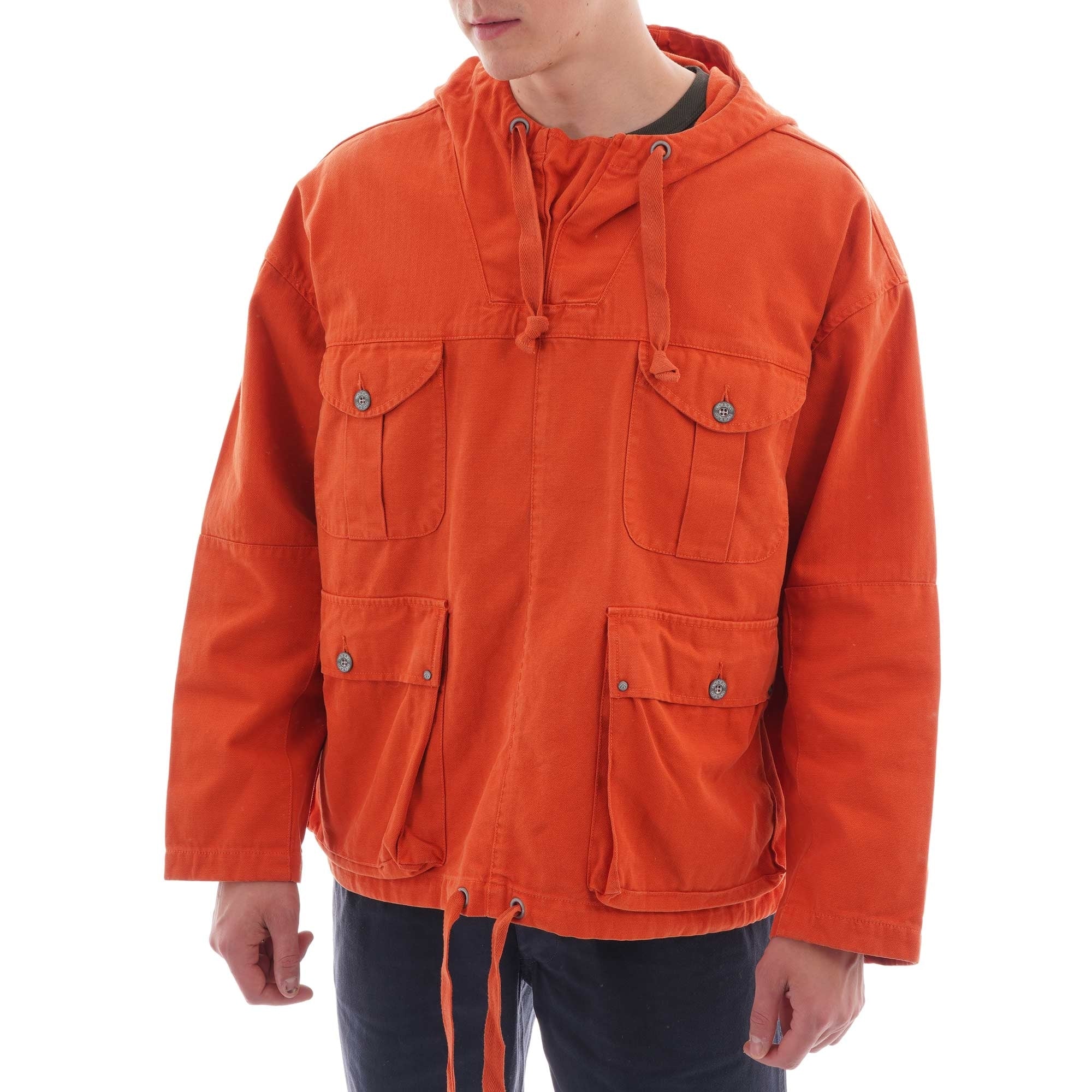 Nigel Cabourn Army Smock Jacket - Vintage Orange