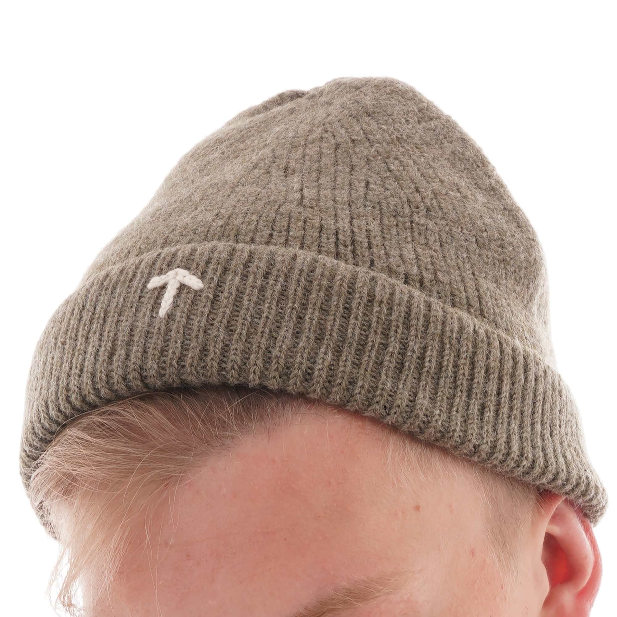 Nigel Cabourn Broad Arrow Wool Beanie - Army
