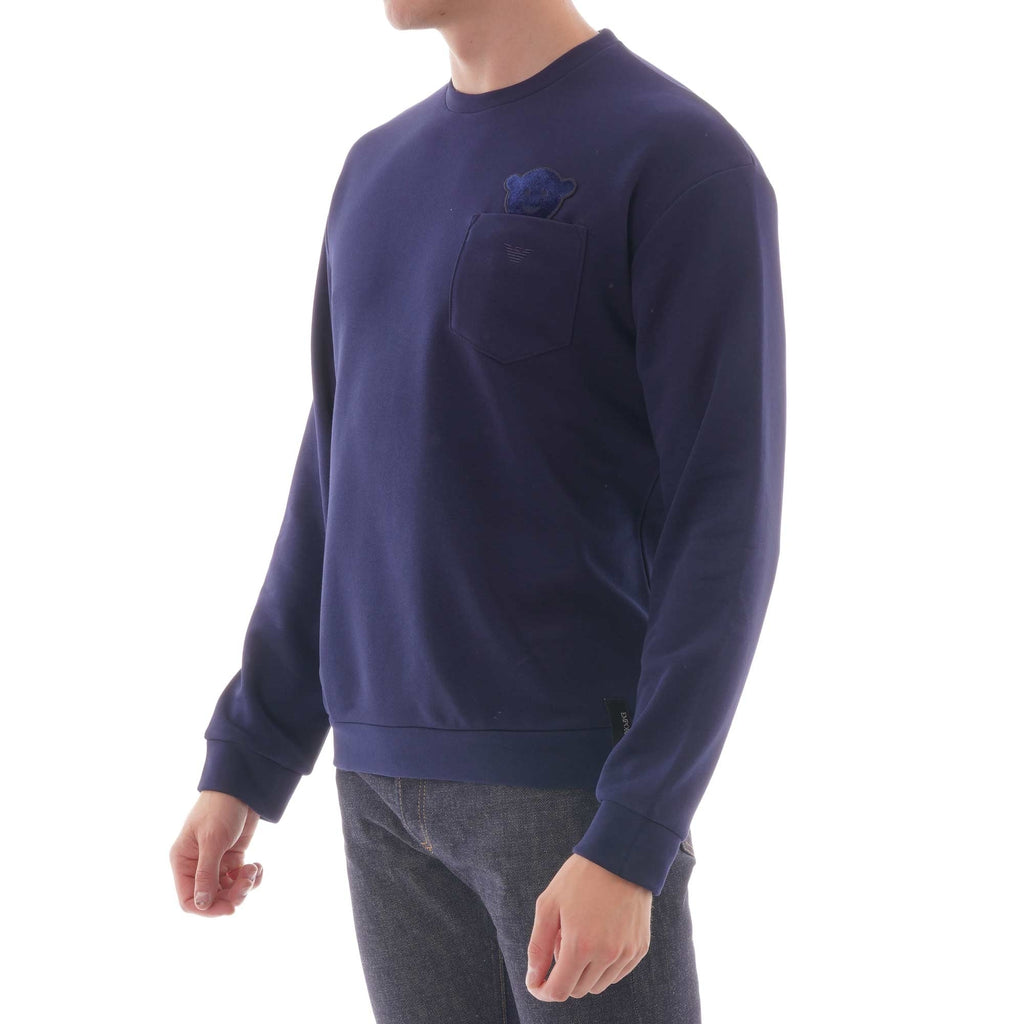 Emporio Armani Manga Bear Sweatshirt - Blu