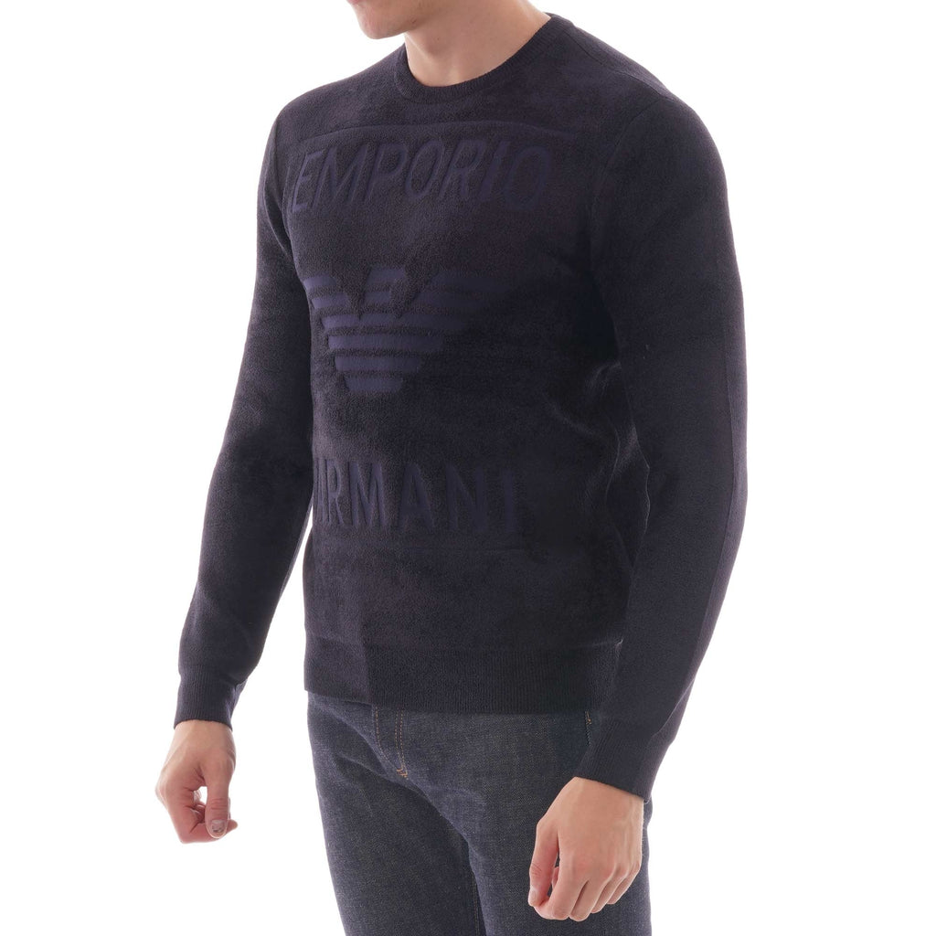 Emporio Armani Logo Sweatshirt - Navy