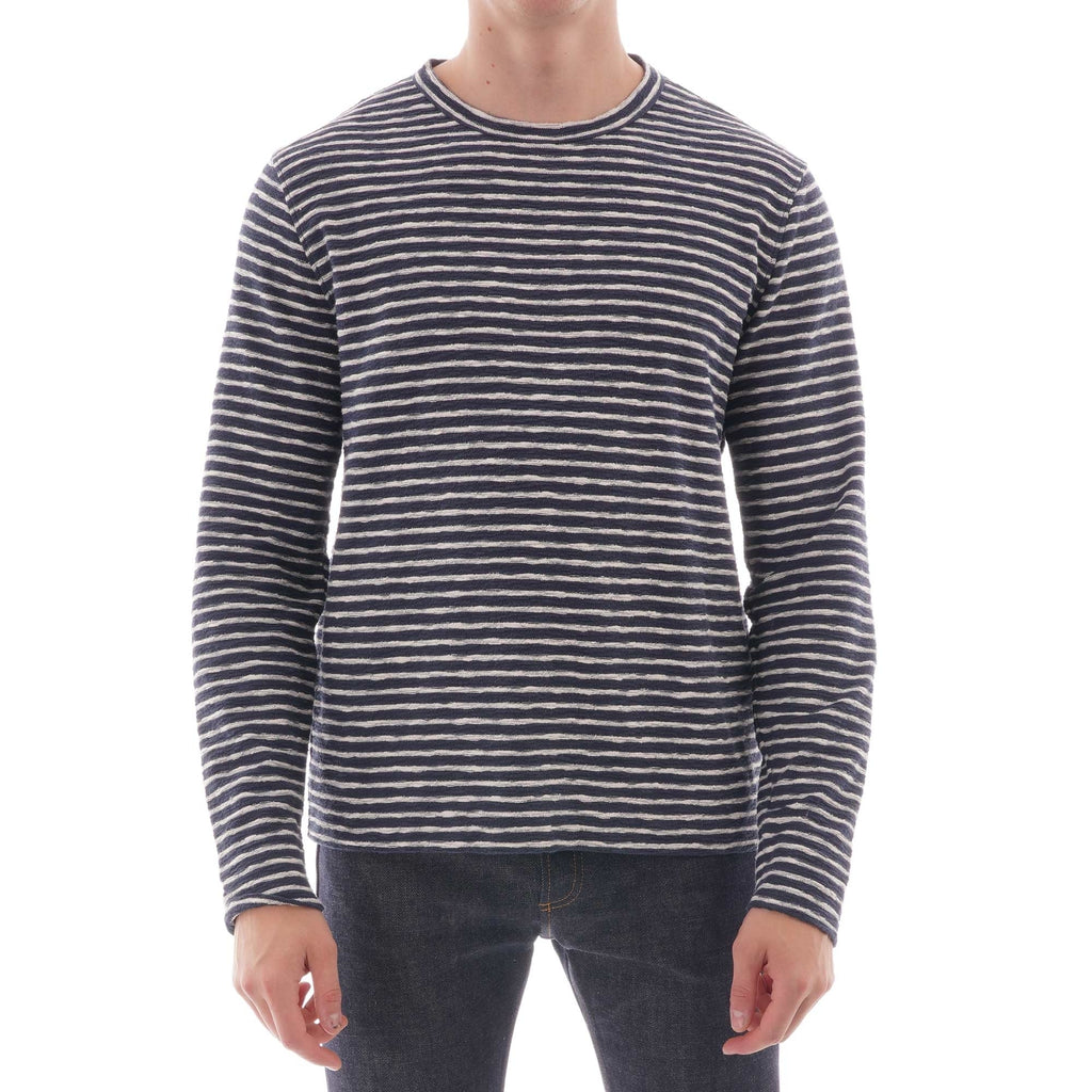 YMC Strip X Sweat Shirt - Navy