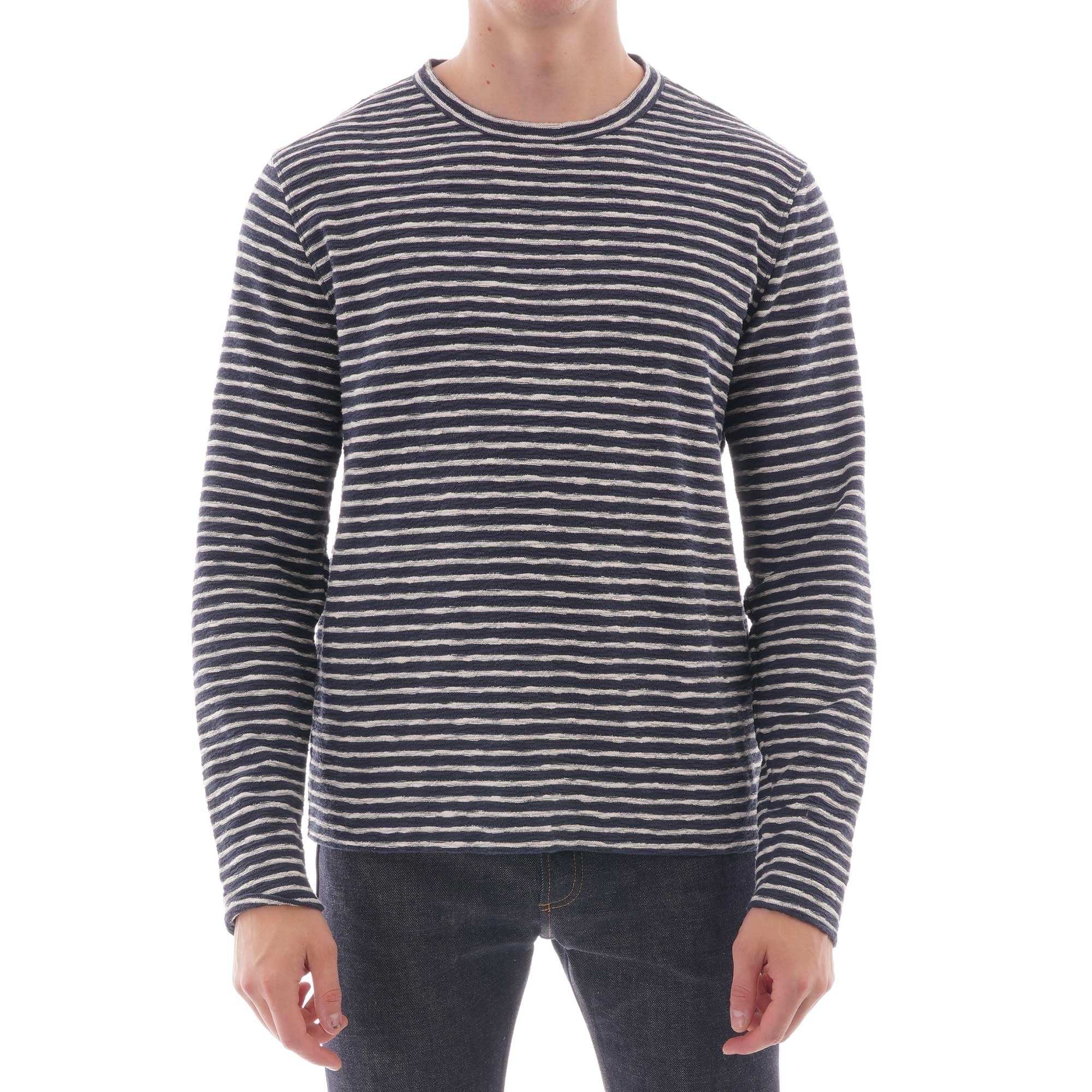YMC Strip X Sweat Shirt - Navy