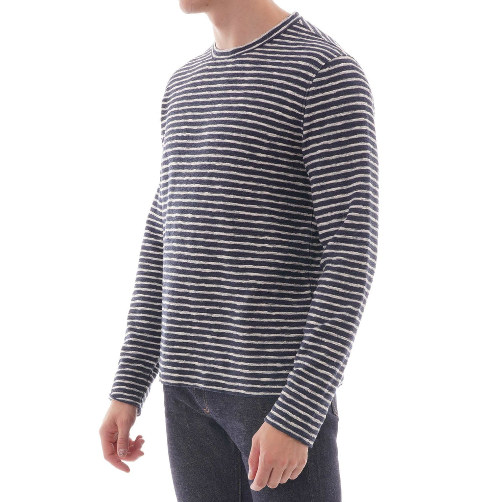 YMC Strip X Sweat Shirt - Navy