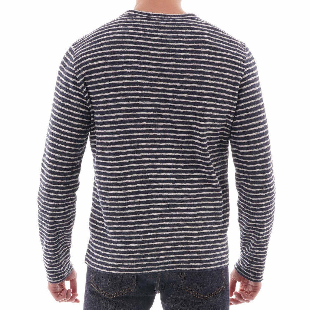 YMC Strip X Sweat Shirt - Navy