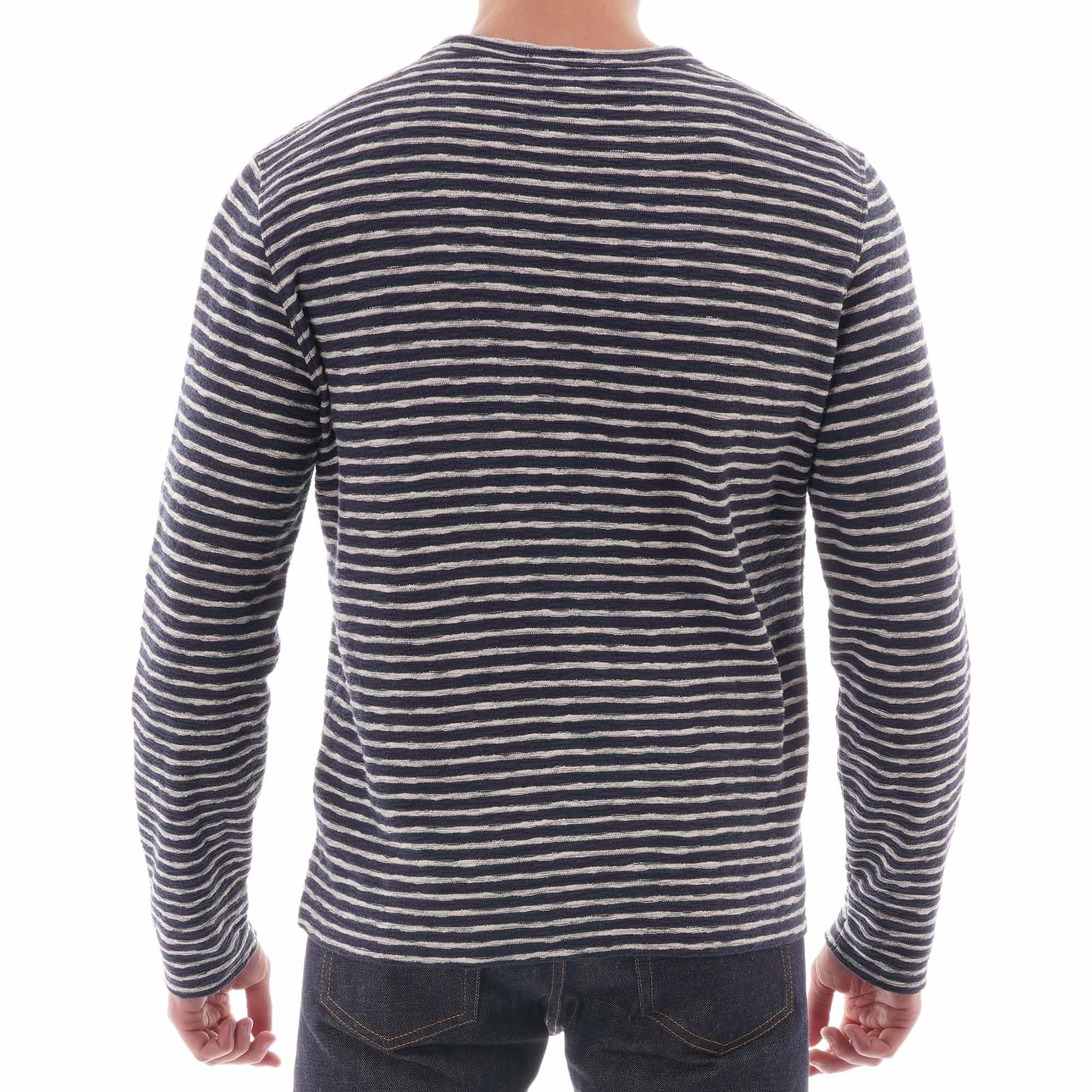 YMC Strip X Sweat Shirt - Navy
