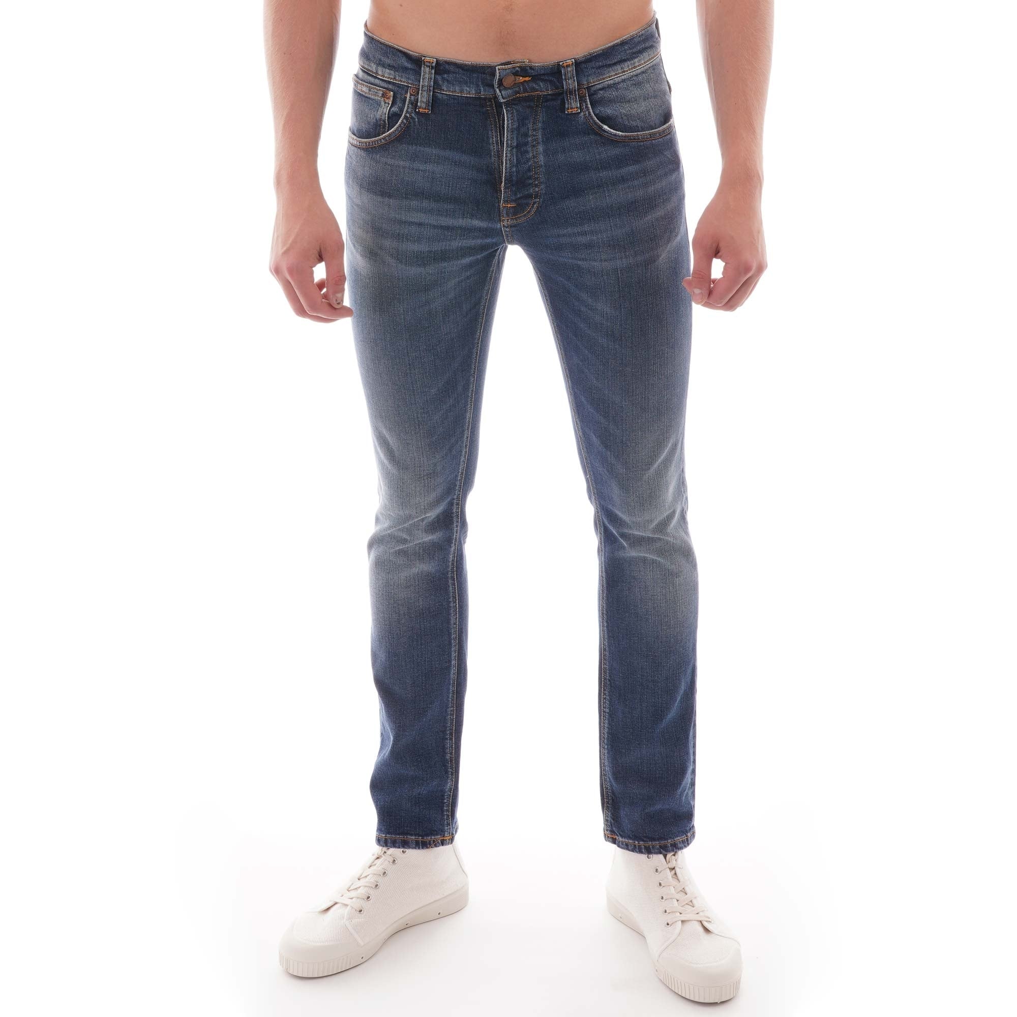 Nudie Jeans Grim Tim Denim Jeans - True Navy
