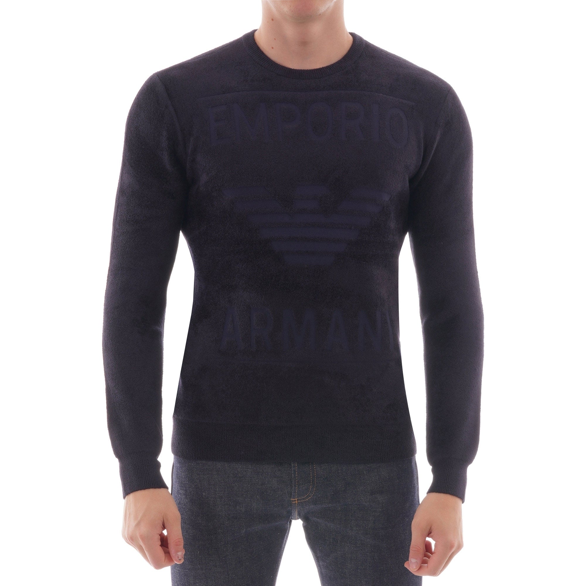 Emporio Armani Logo Sweatshirt - Navy