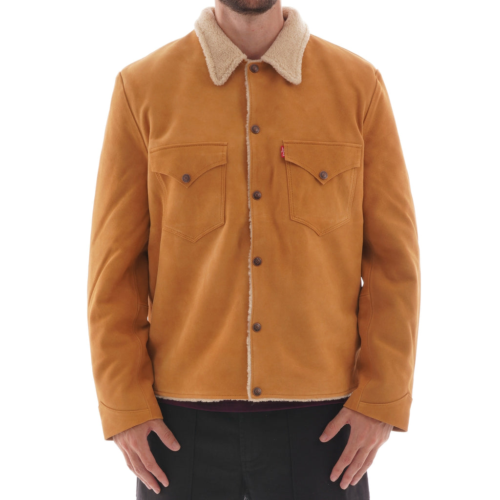 Levi's® Vintage Clothing Suede Sherpa Jacket  - Tan