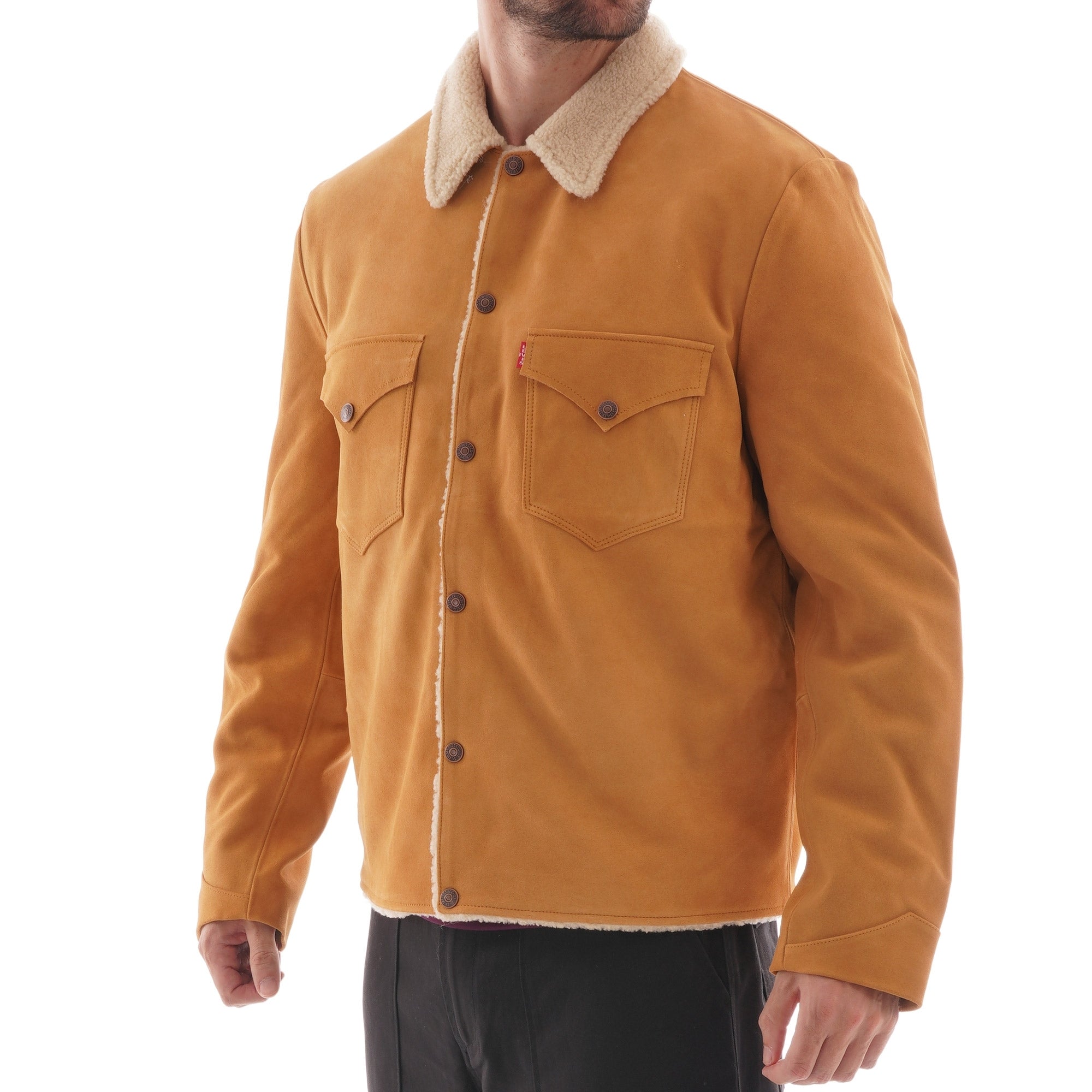 Levi's® Vintage Clothing Suede Sherpa Jacket  - Tan