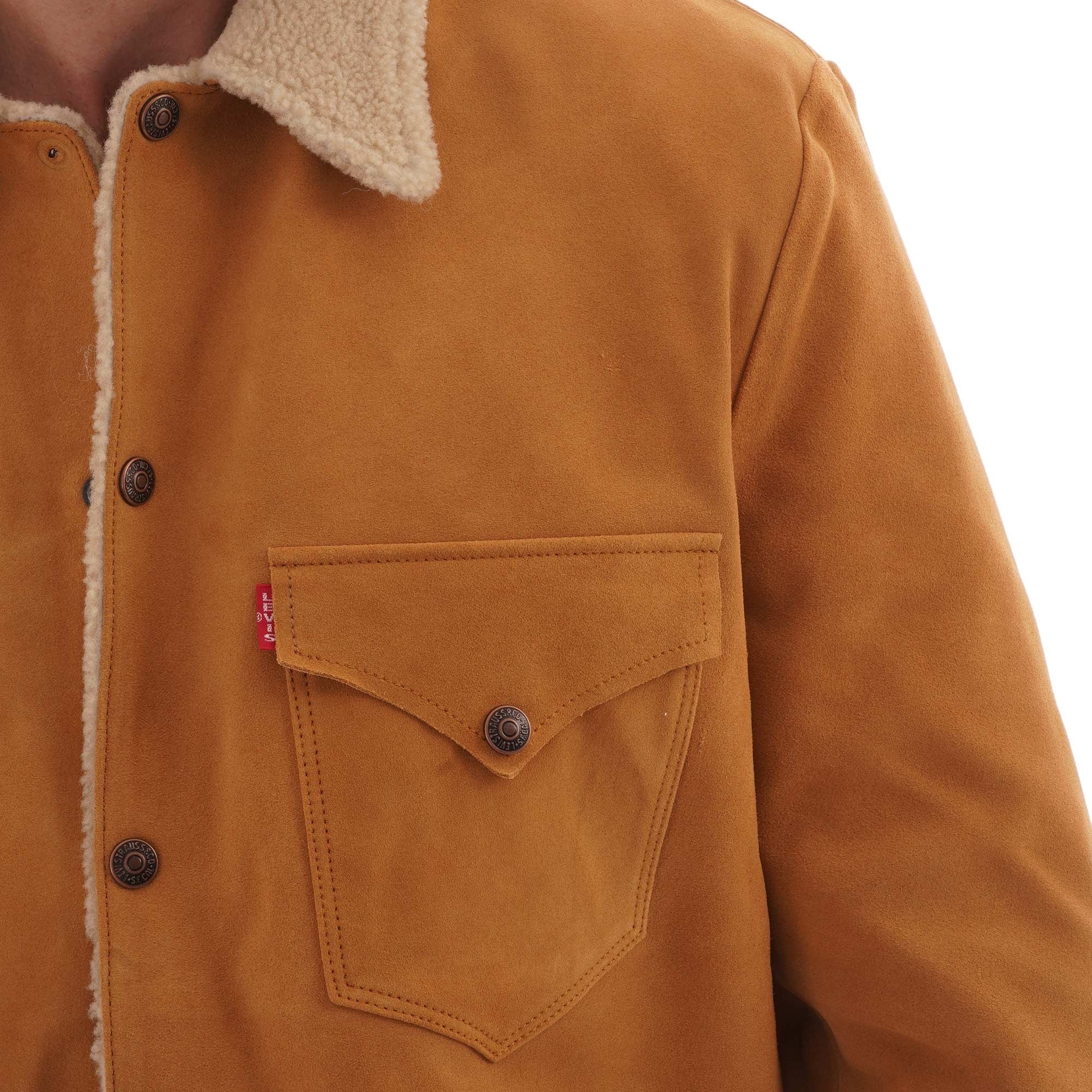 Levi's® Vintage Clothing Suede Sherpa Jacket  - Tan