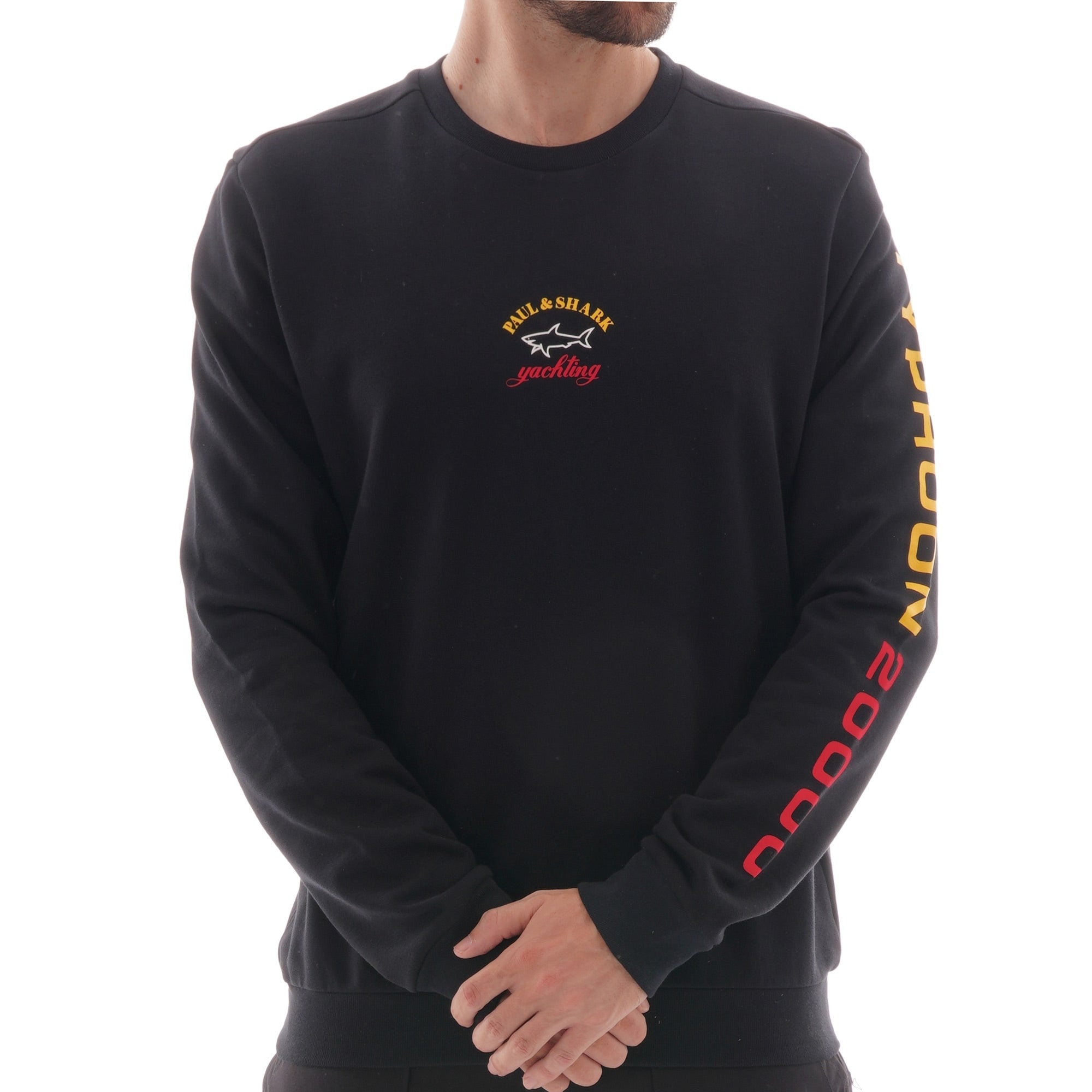 Paul and Shark Large Logo Sweatshirt - Black